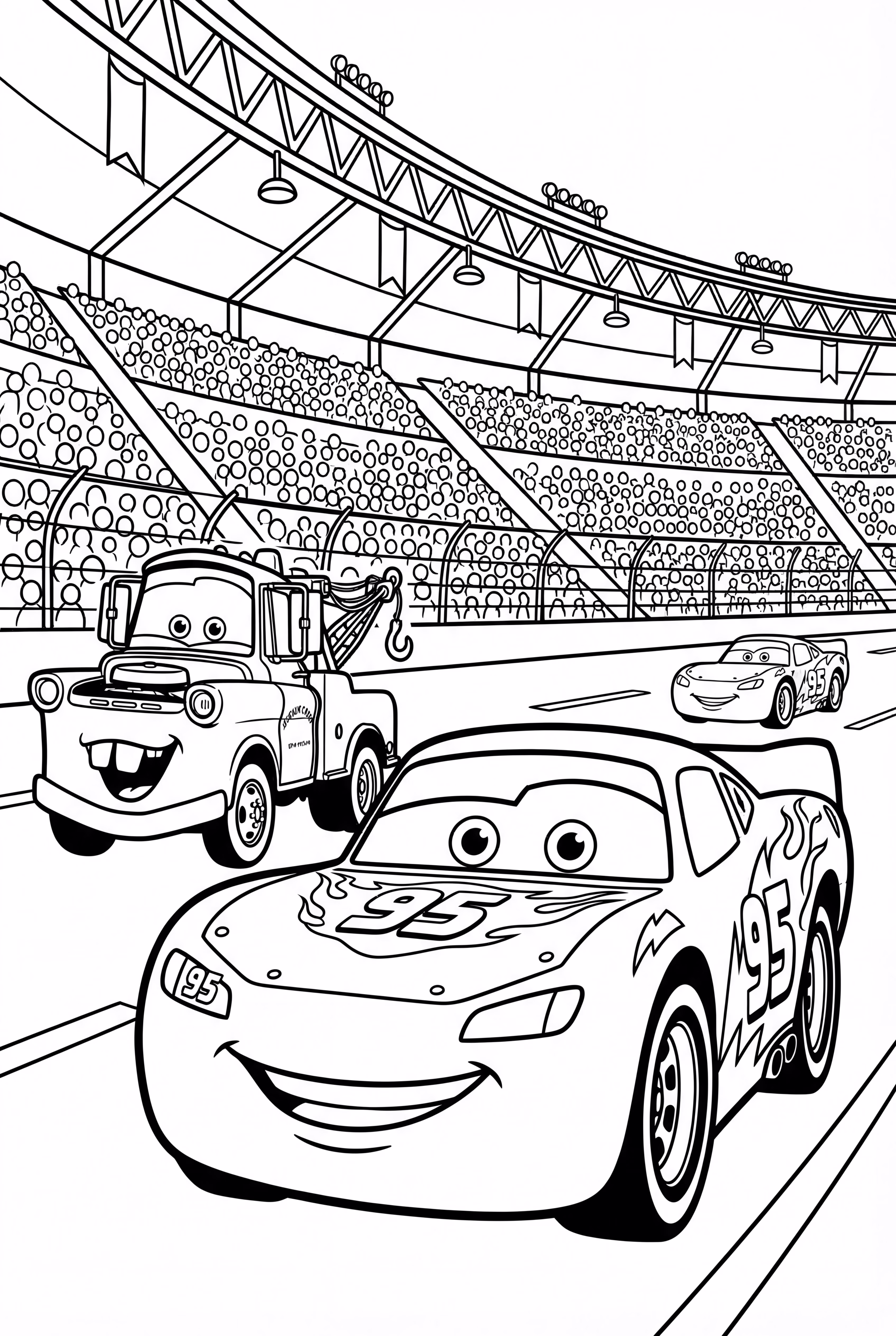 Lightning McQueen Meeting Fans at a Car Show