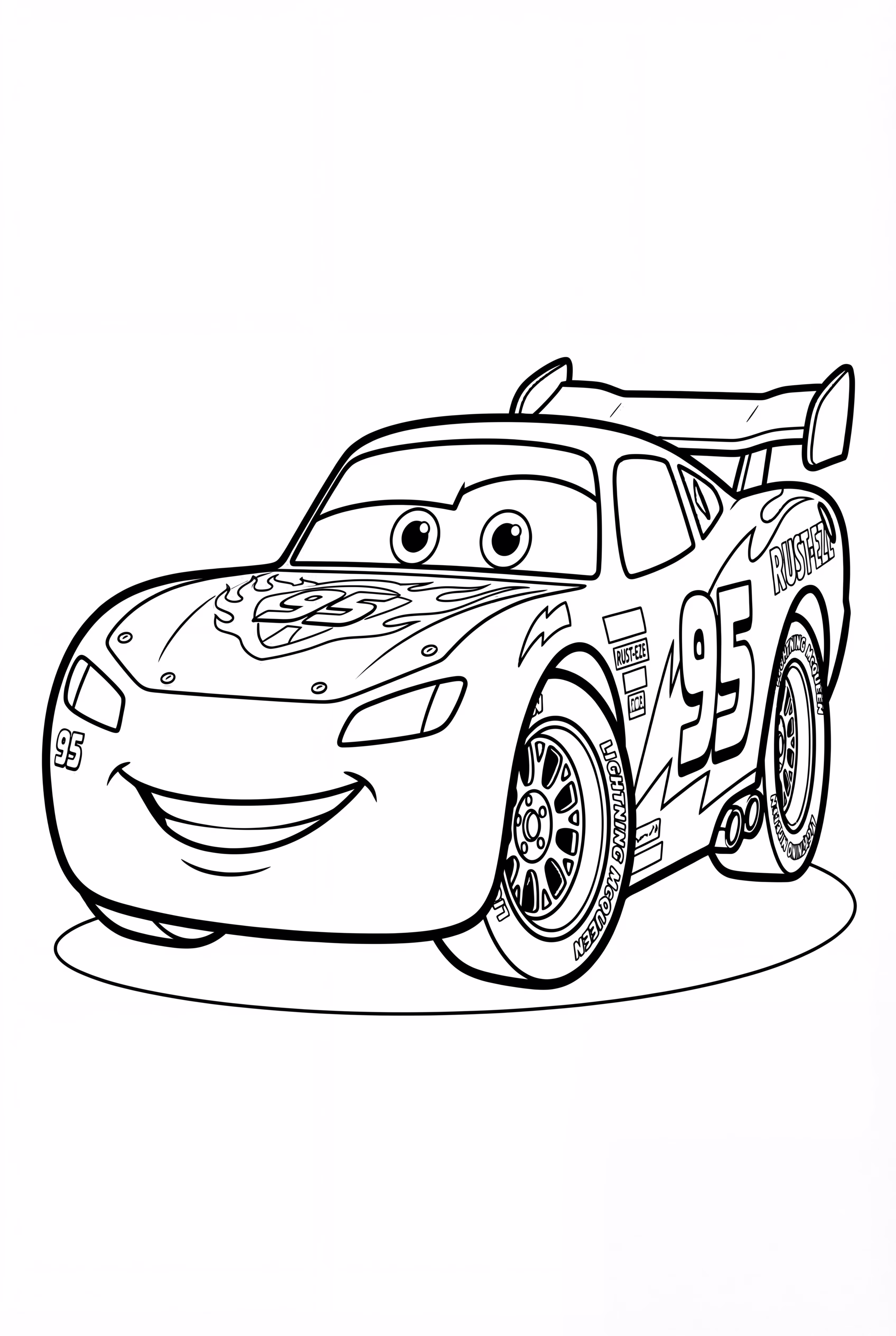 Lightning McQueen Meeting Fans at a Car Show