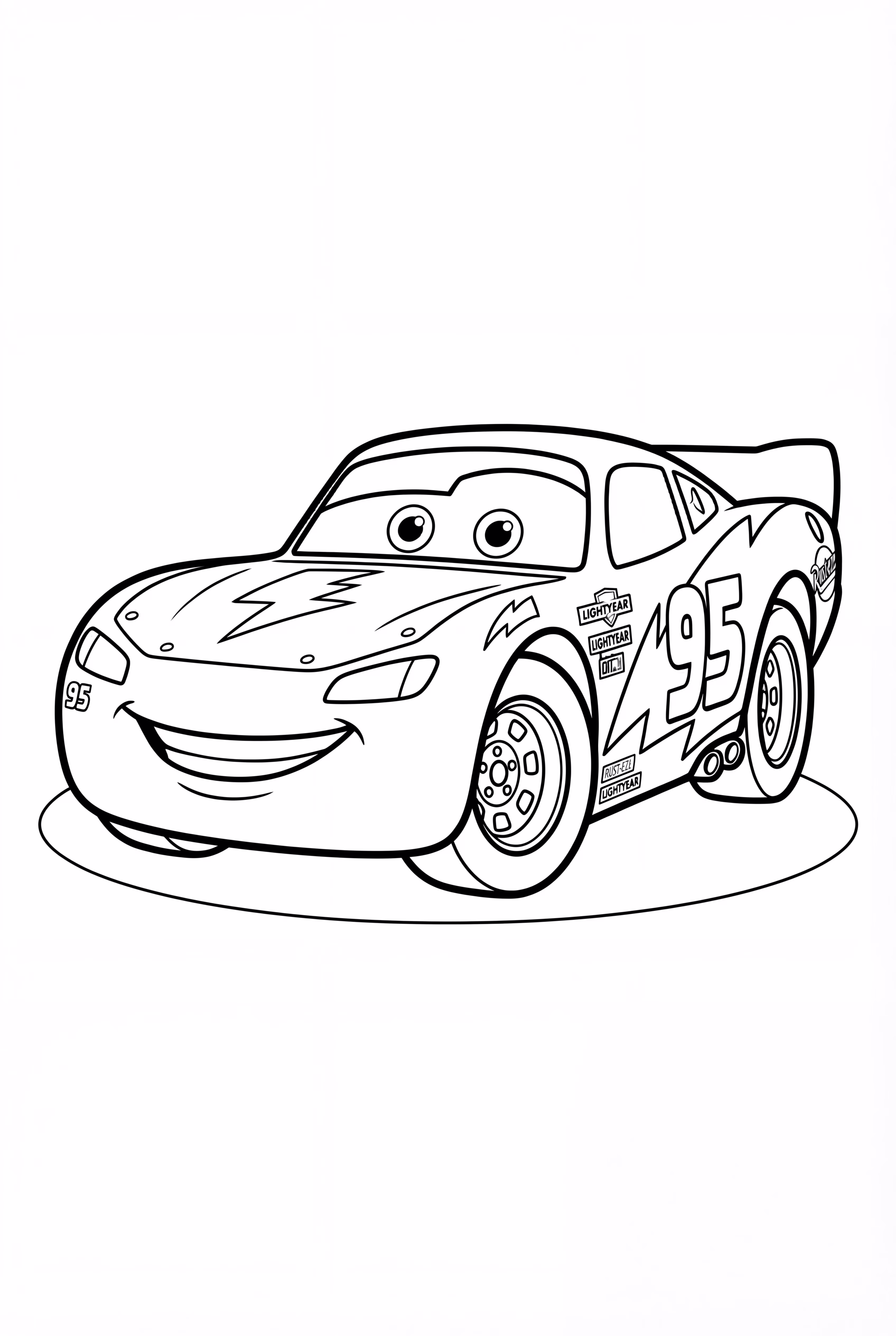 Lightning McQueen Under the Night Sky