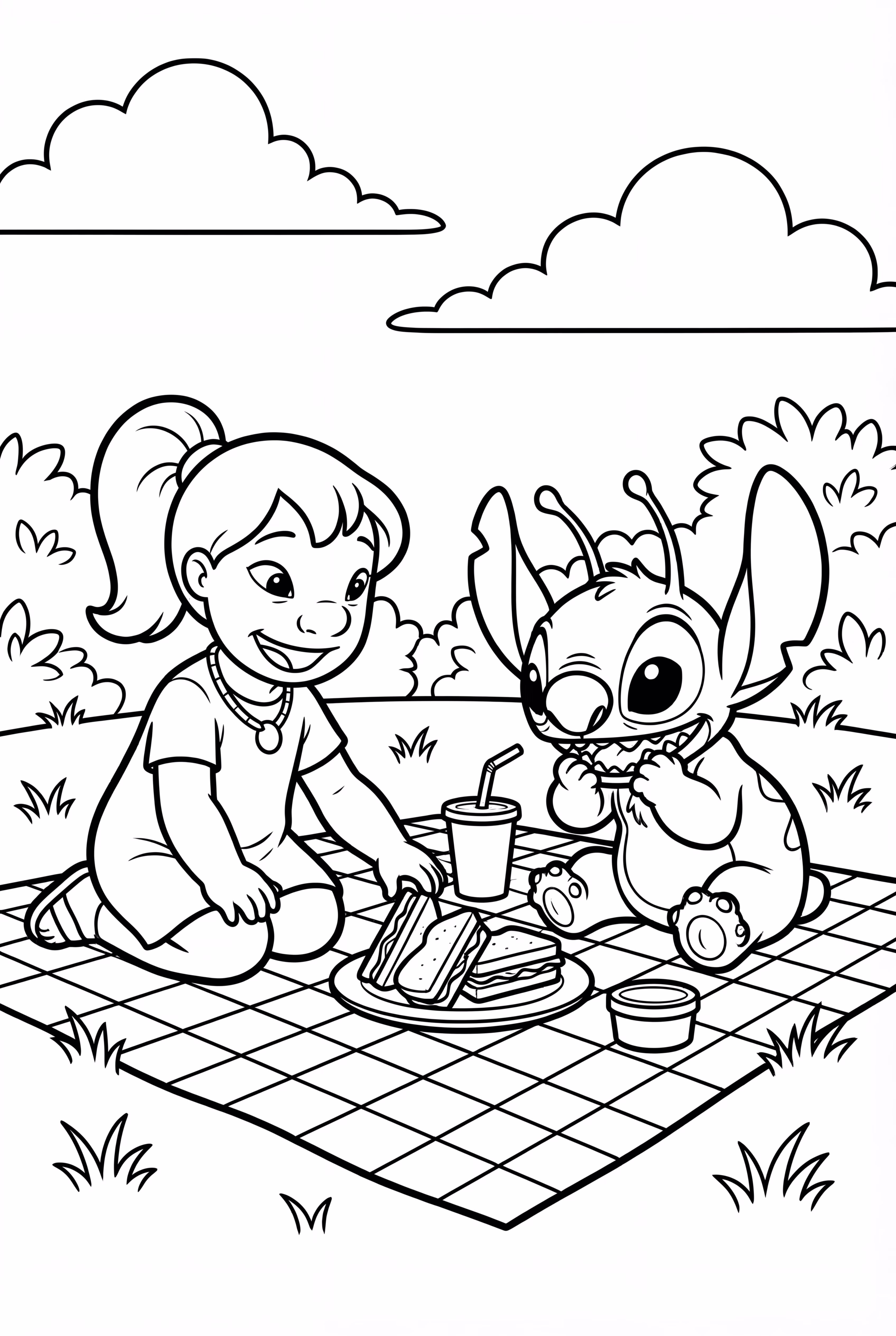 リロとスティッチのピクニック