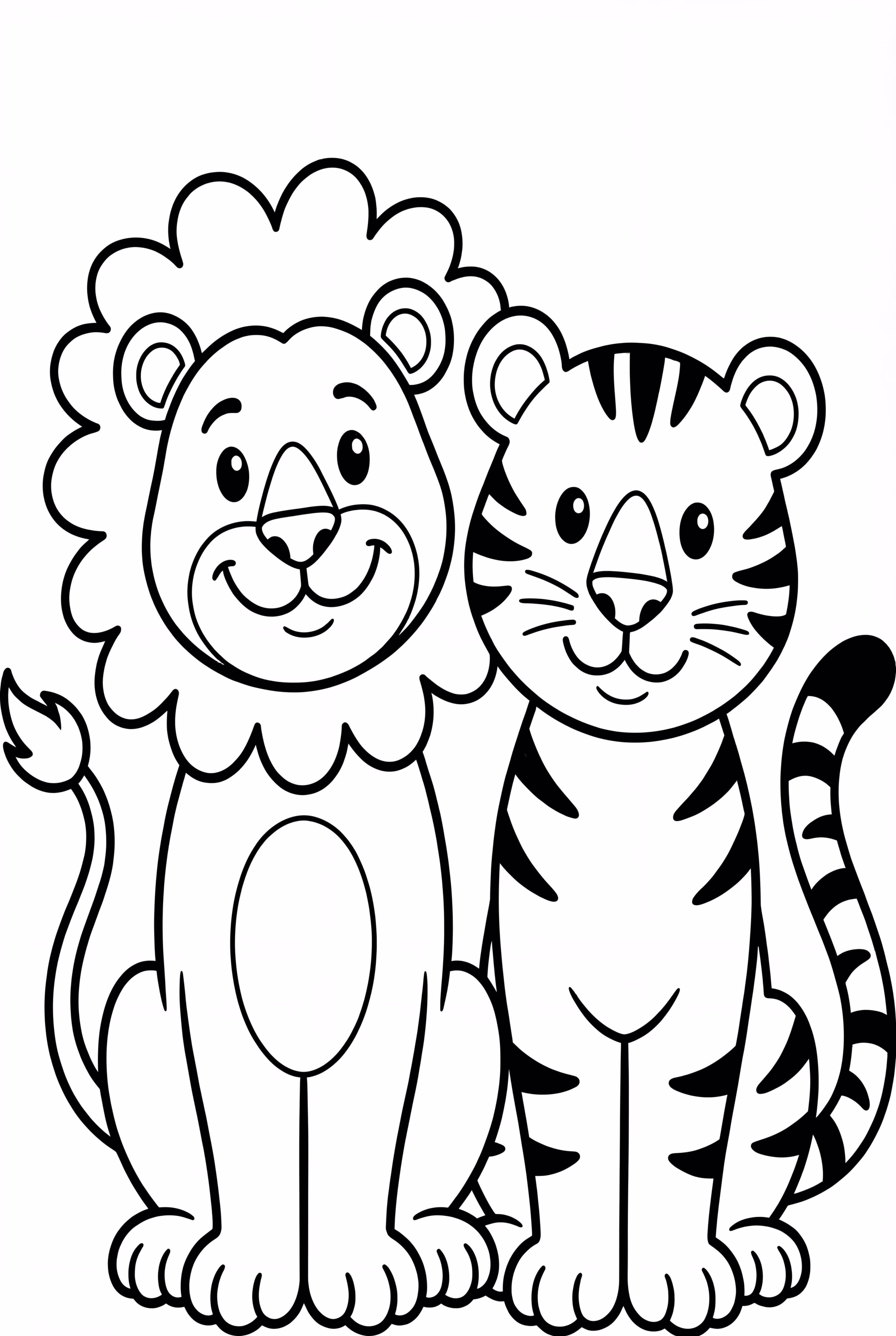 Dúo de León y Tigre