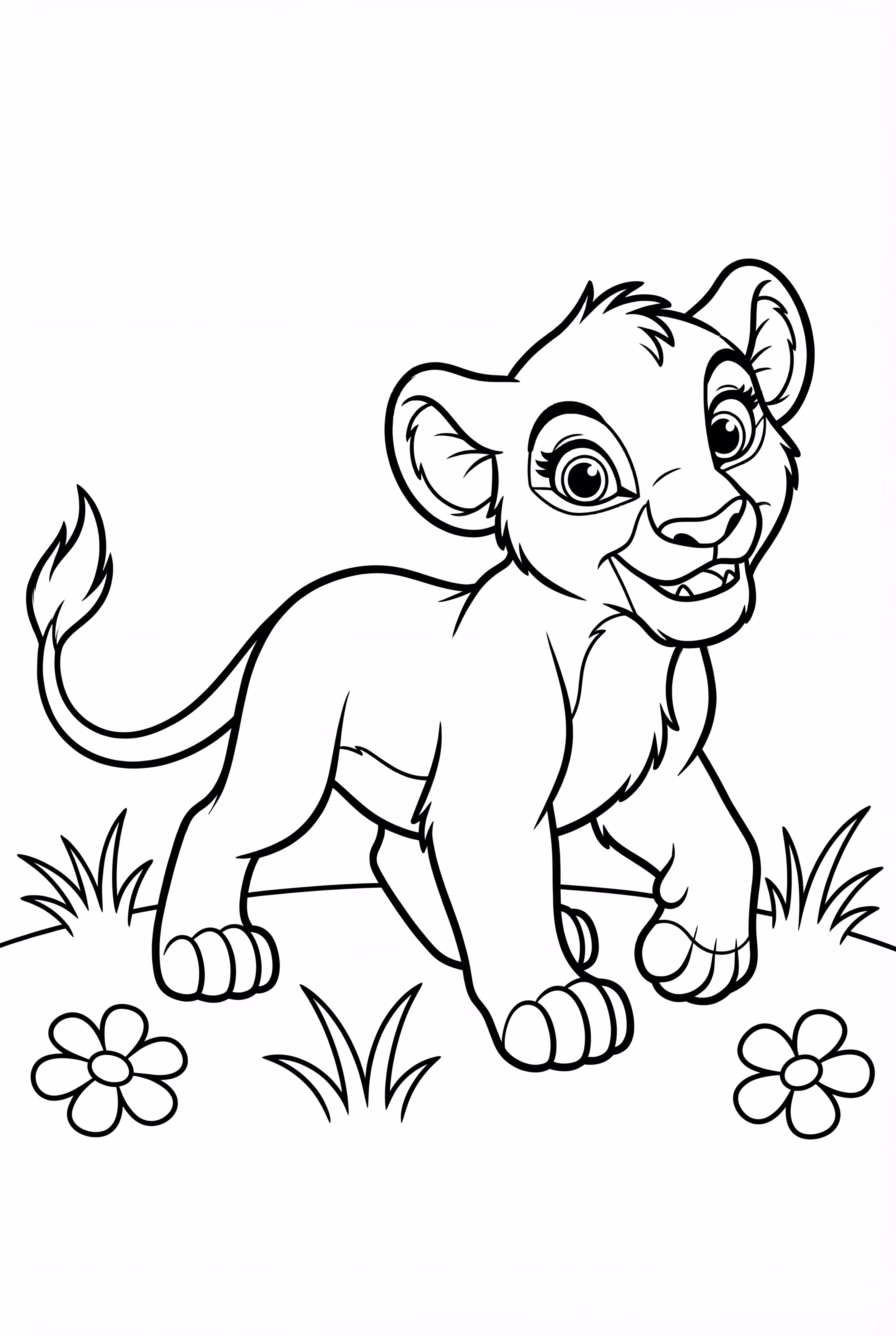 獅子王娜娜在草原上狩獵