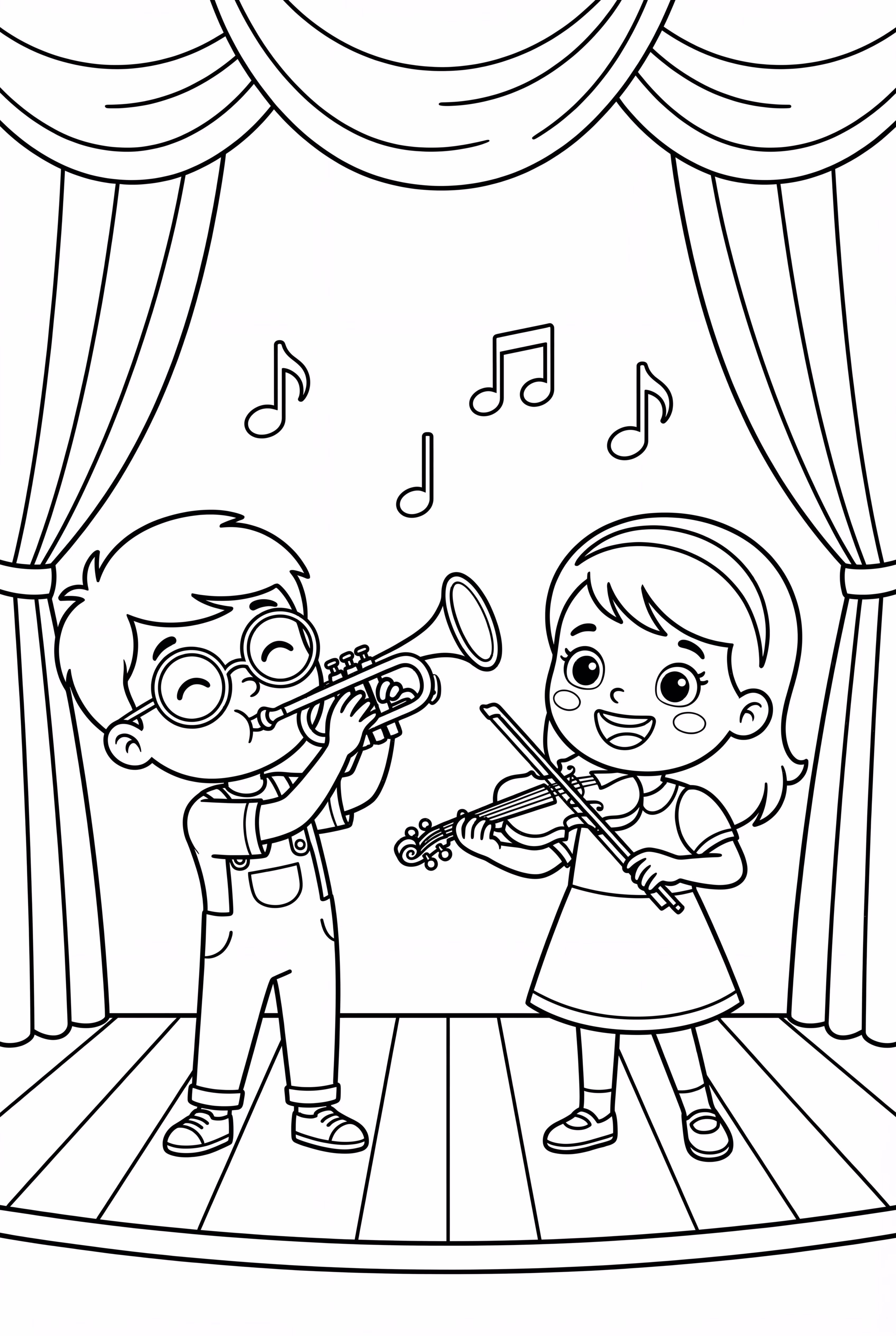 Little Einsteins Quincy And June Playing Music