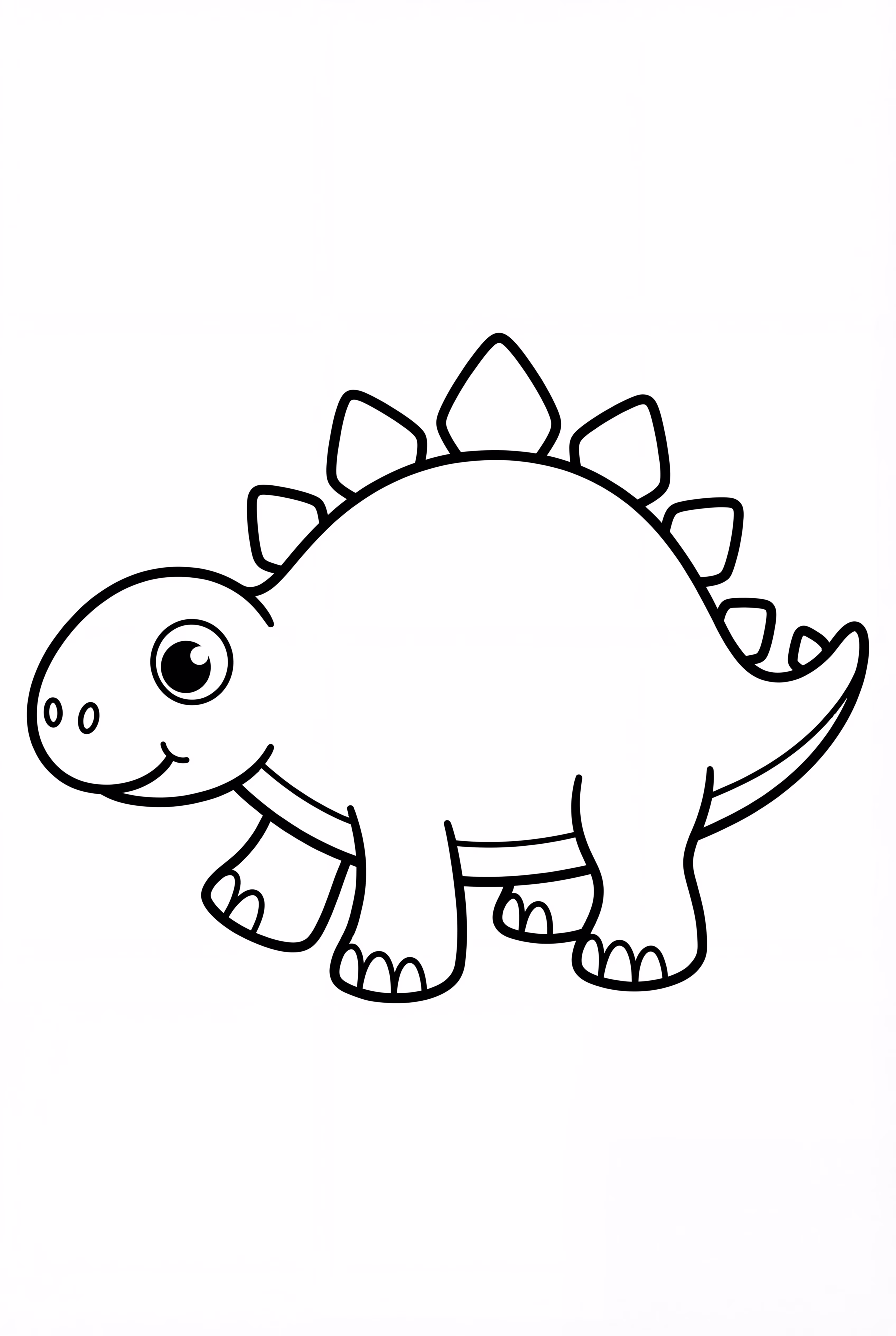 遊んでいる小さなステゴサウルス