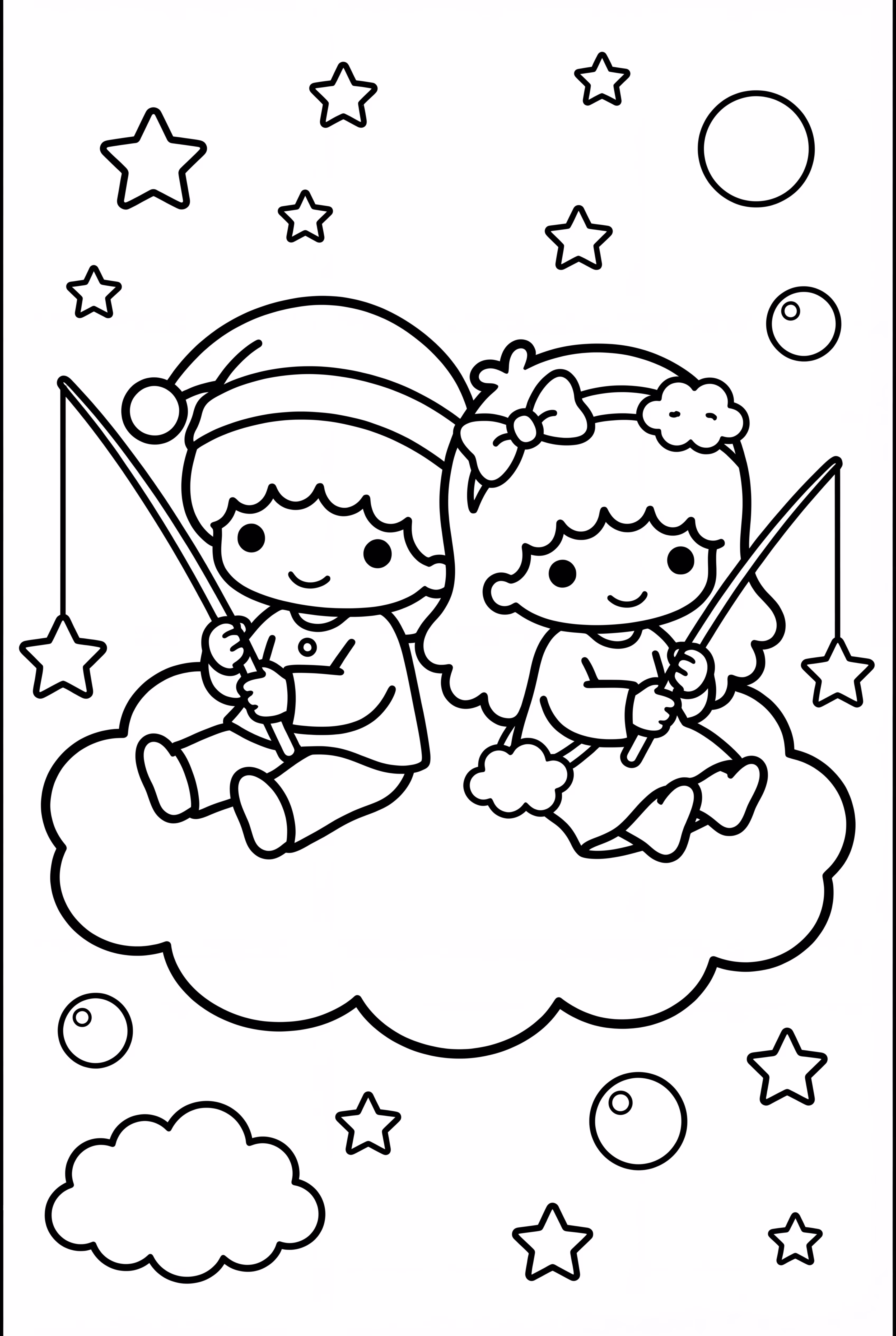 小双子星云朵钓星