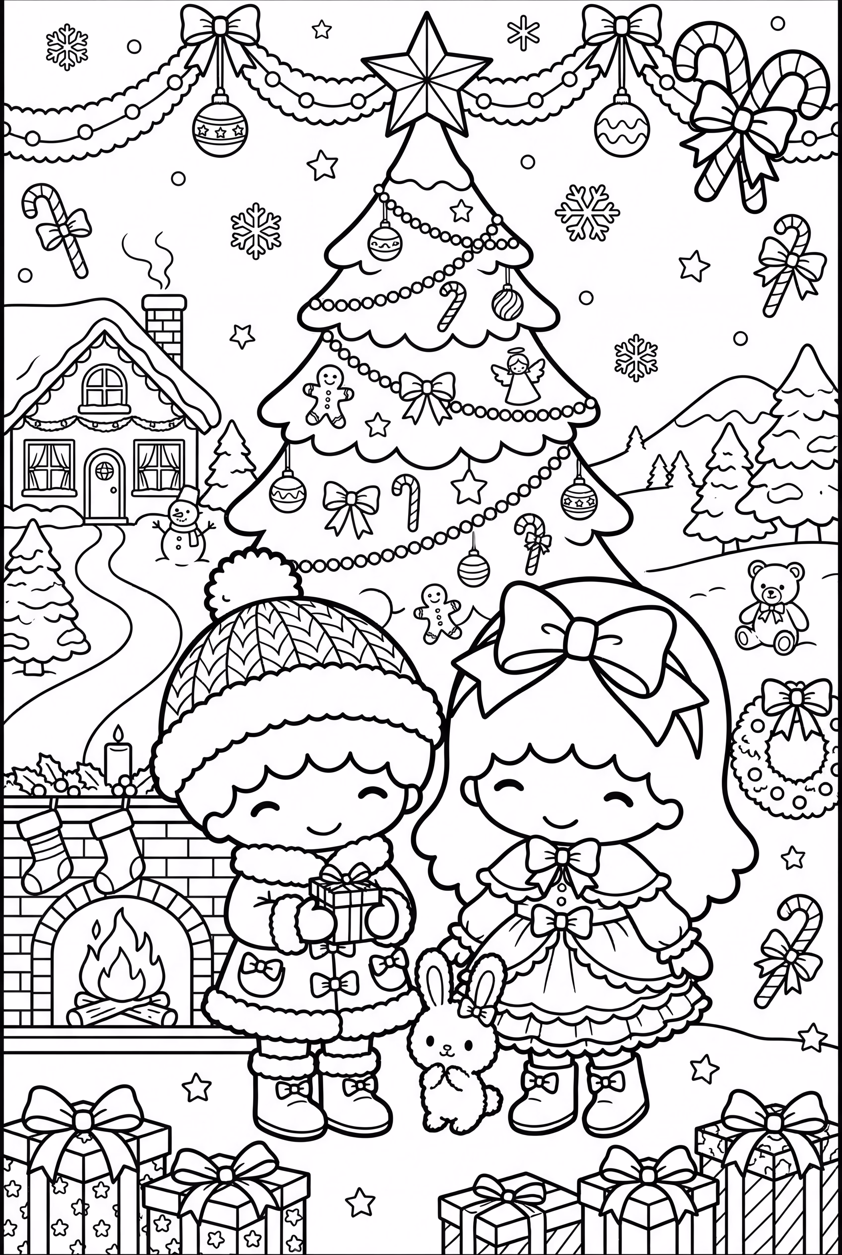 La Grande Célébration de Noël des Petits Étoiles Jumelles