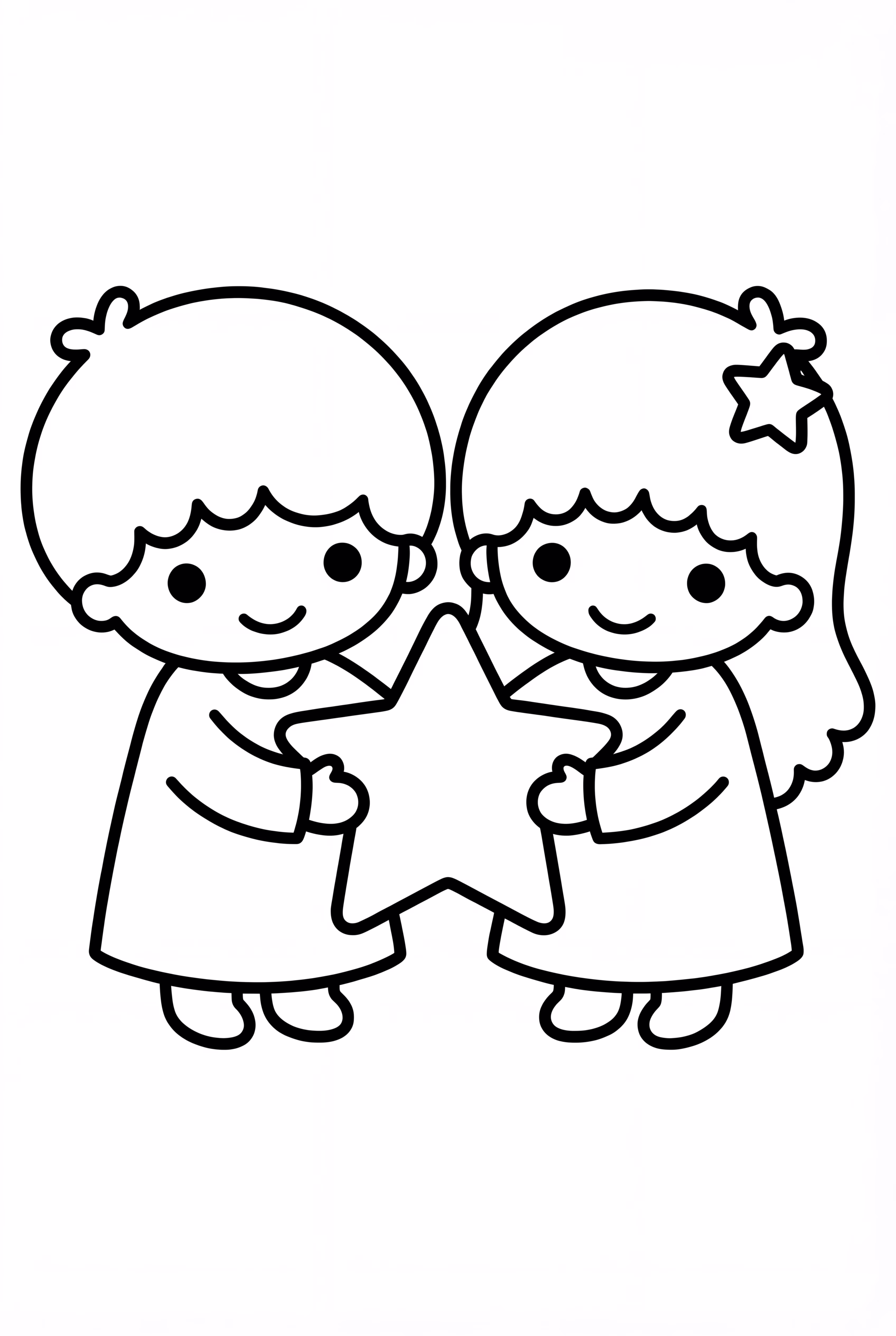 リトルツインスターズ 大きな星を持っている