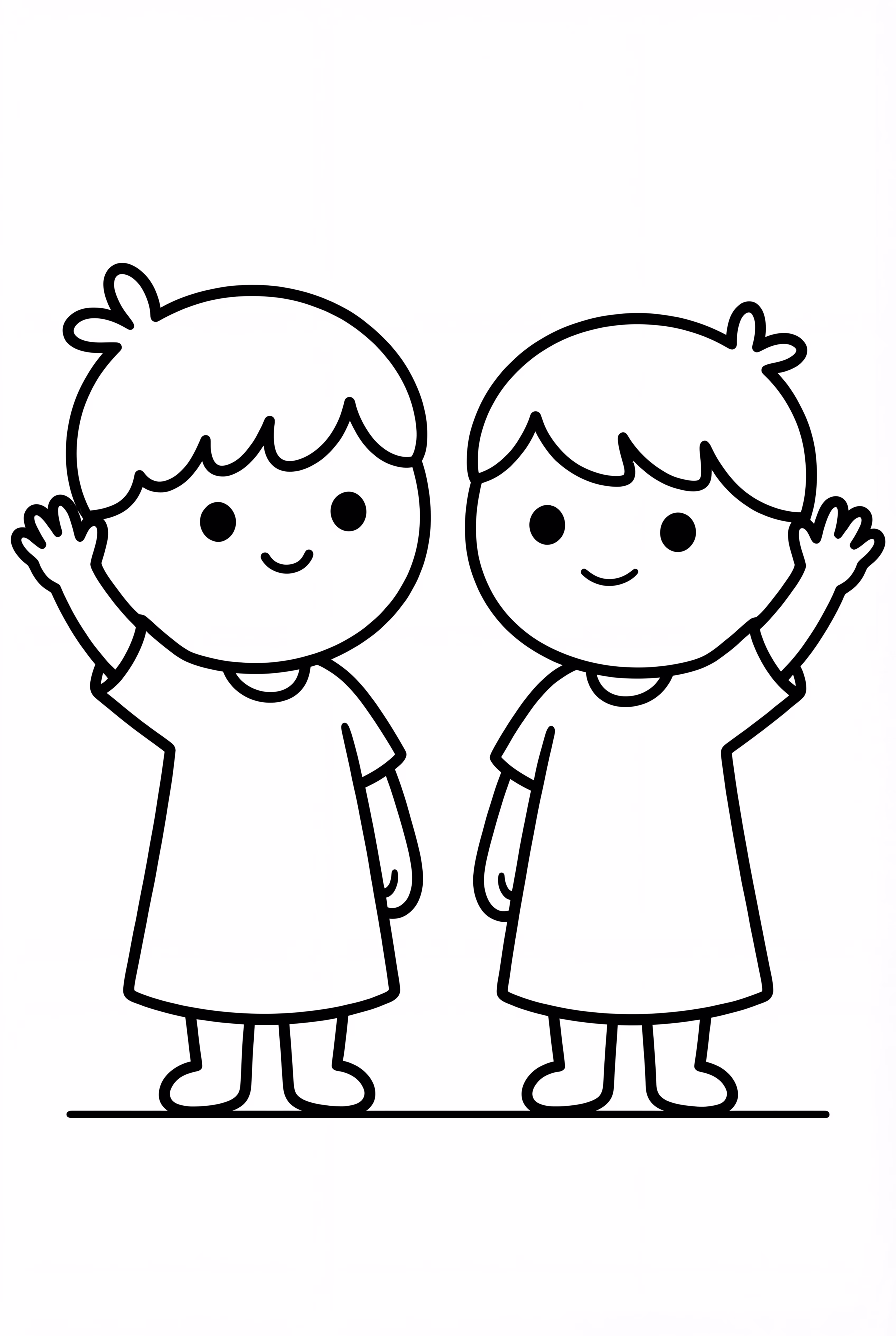 小双星挥手问好