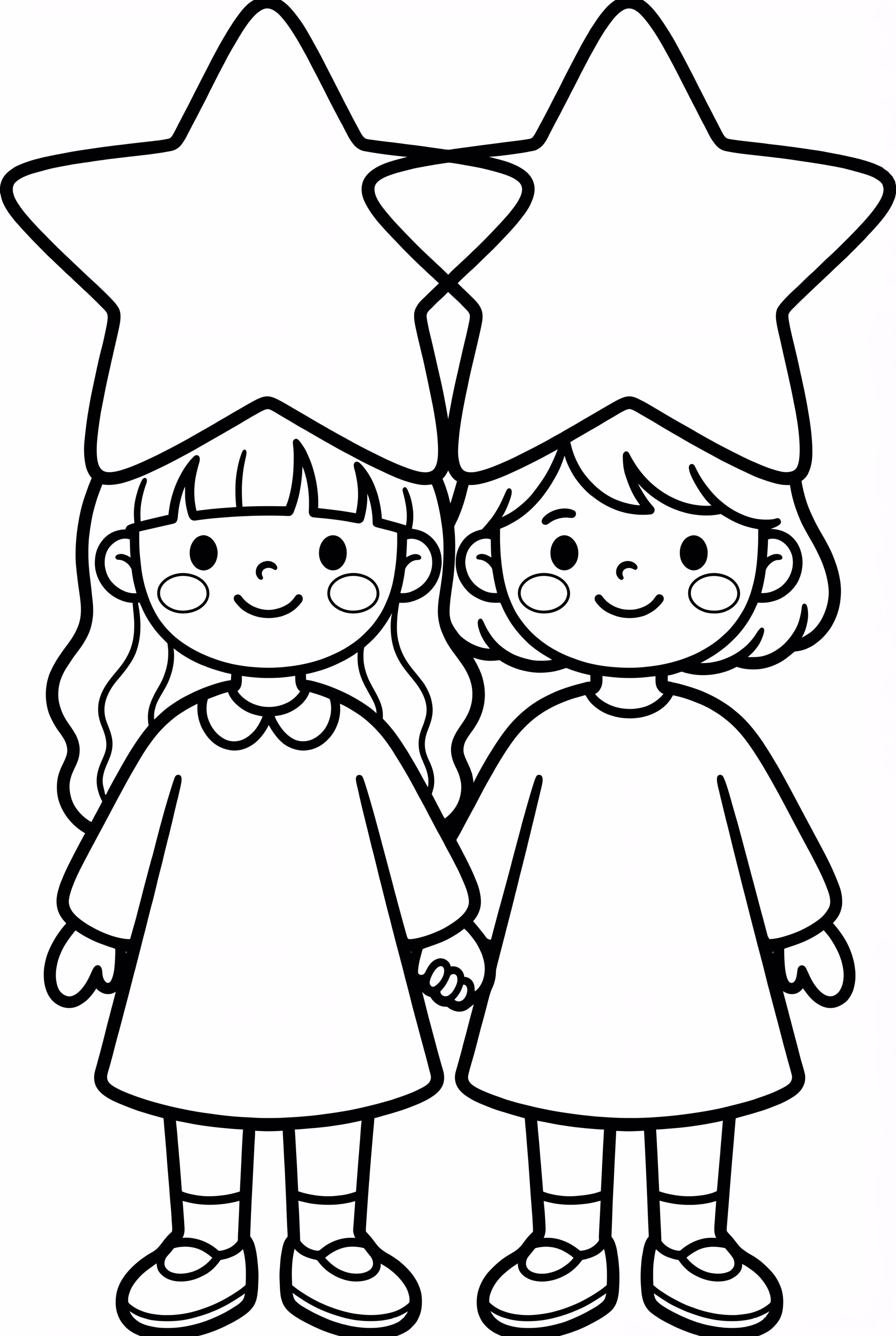 Little Twin Stars Wearing Star Hats