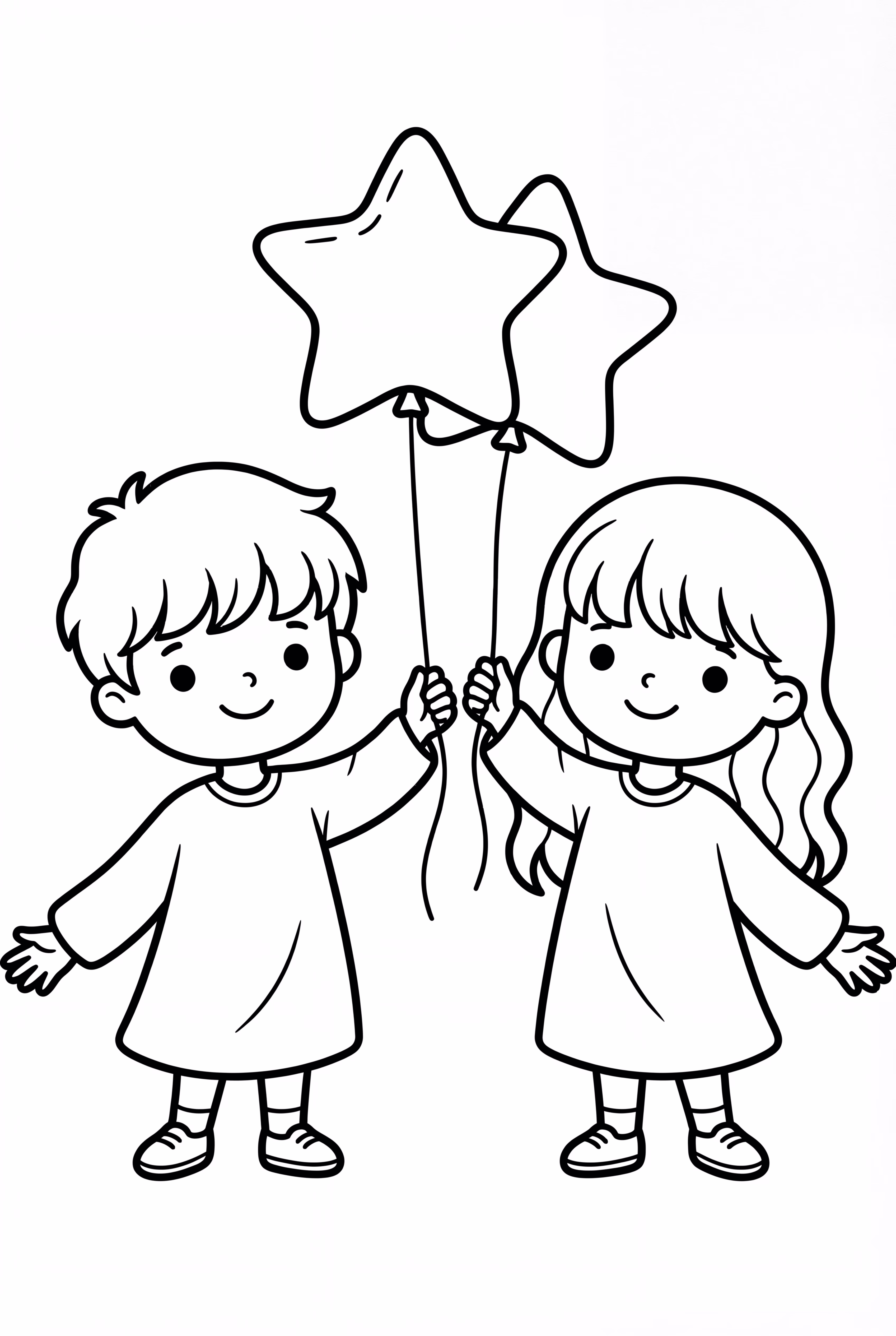 リトルツインスターズと星の風船