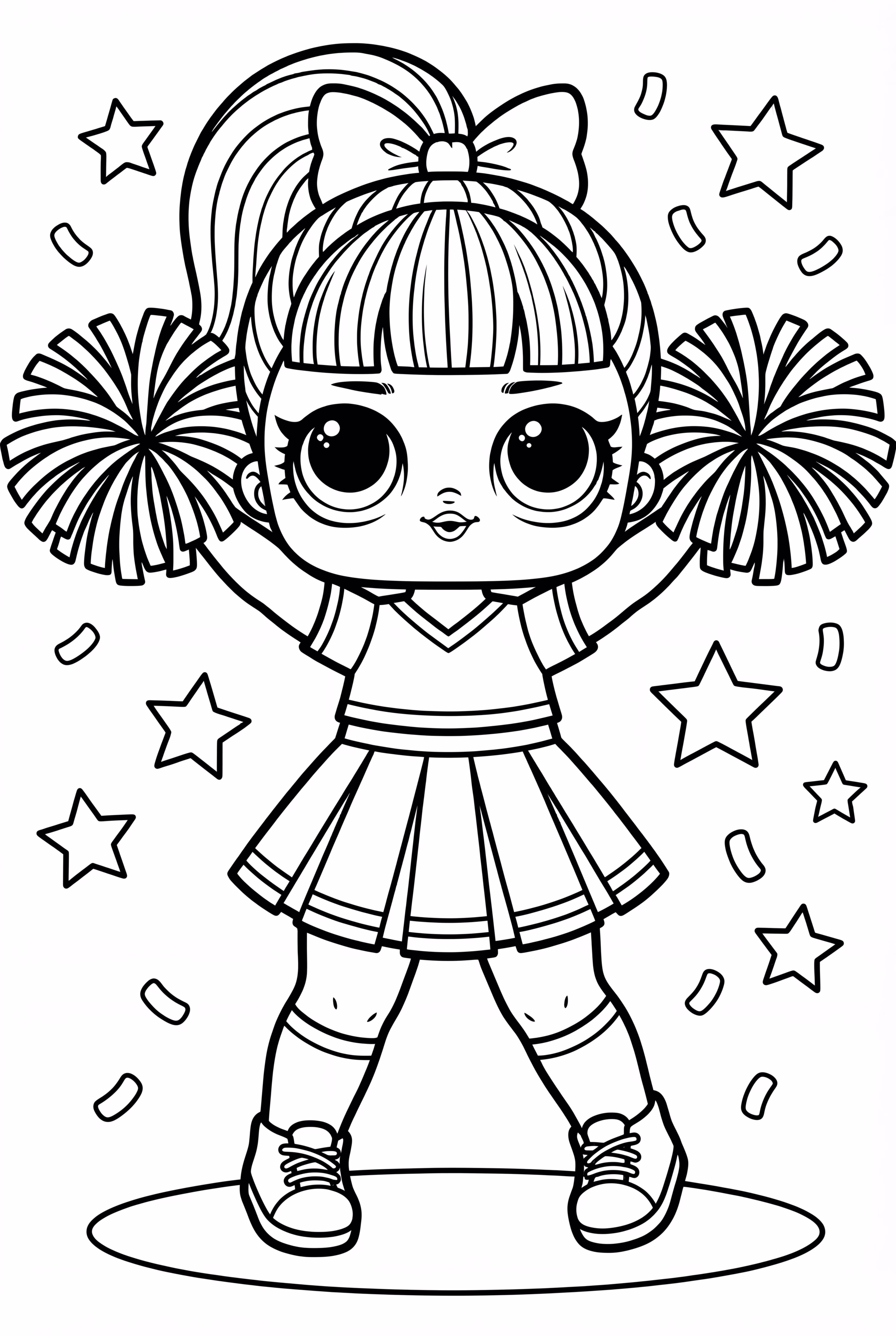 Muñeca Lol como animadora alegre