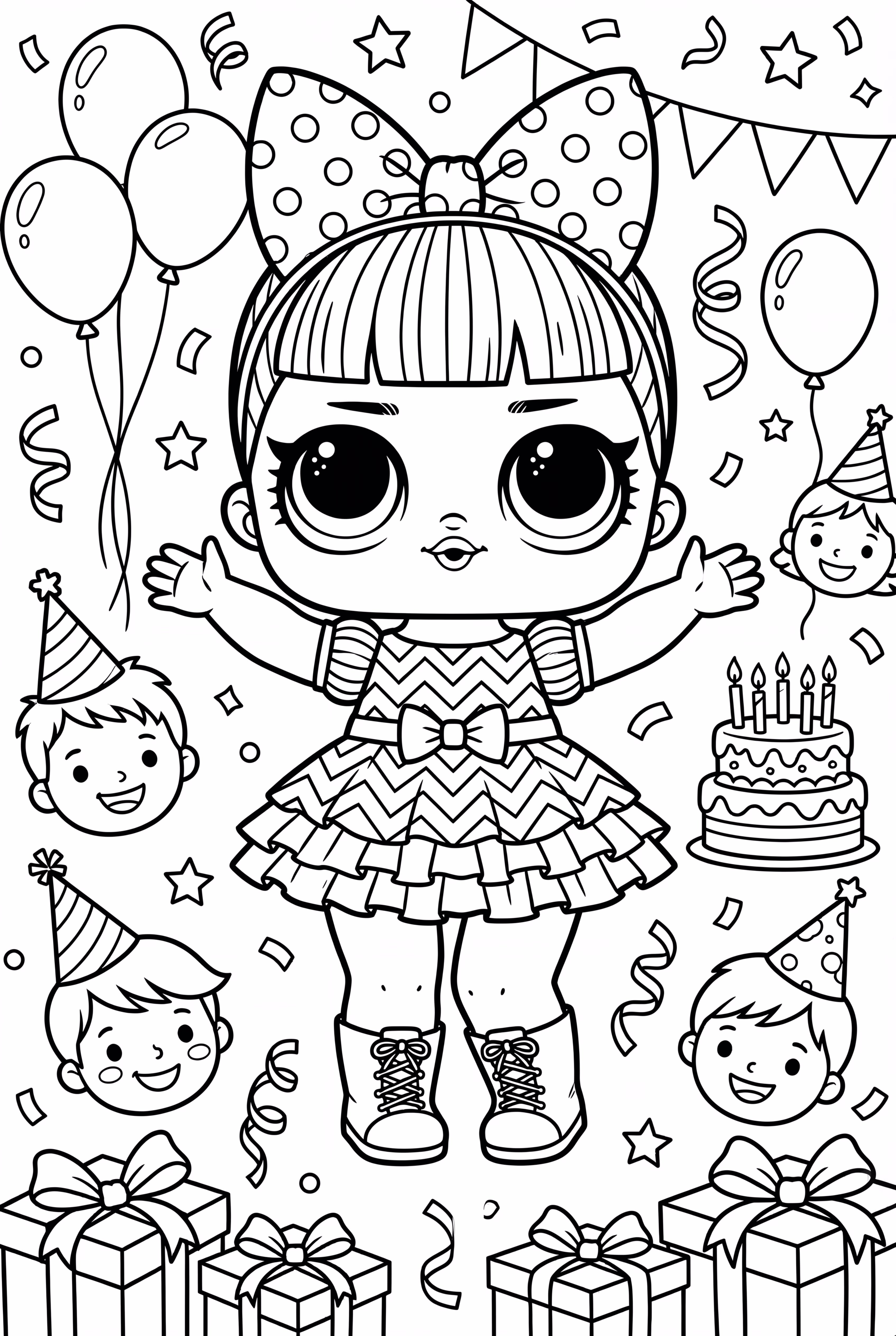 Lol Doll At A Busy Birthday Party