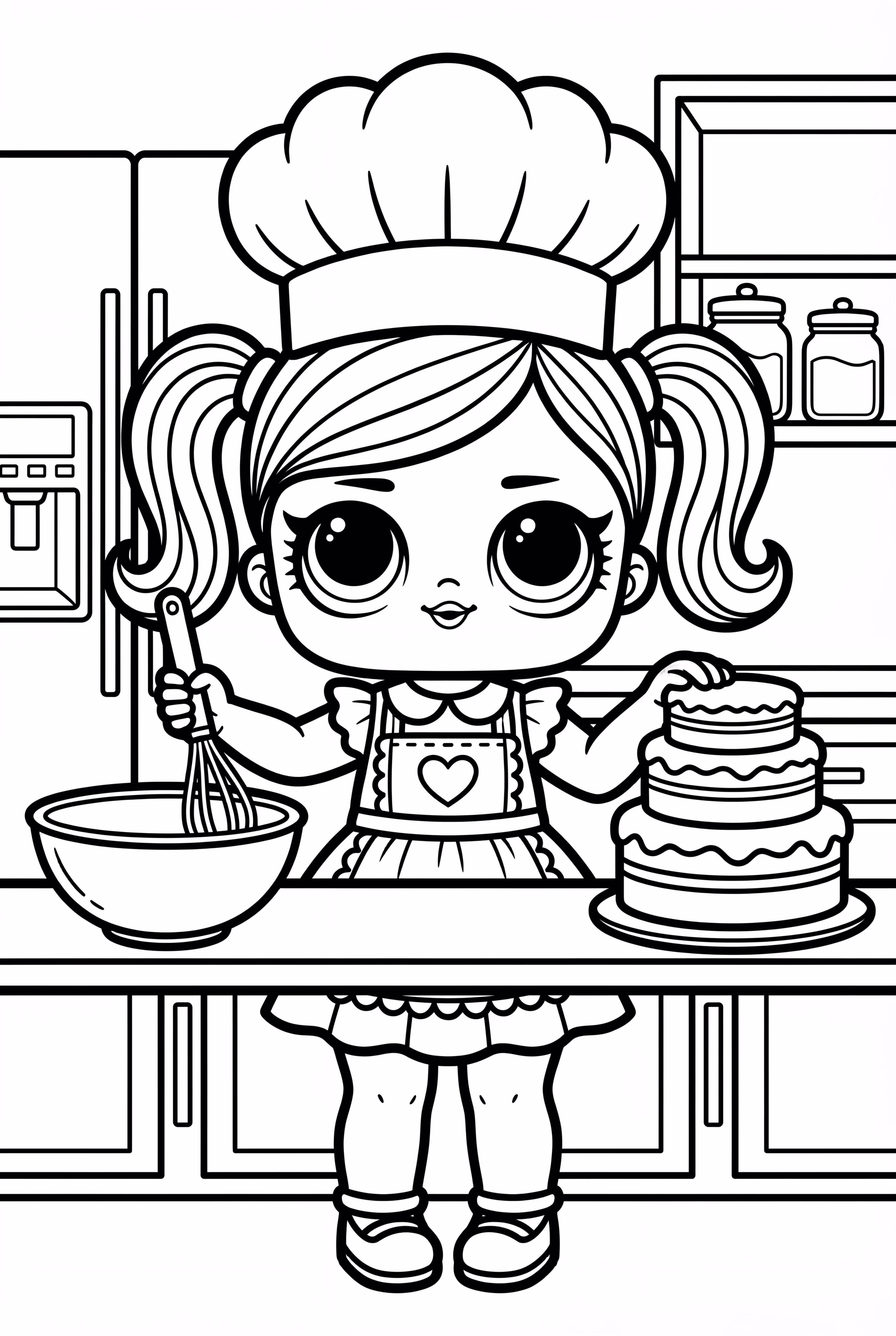 Lol Doll Baking A Simple Cake