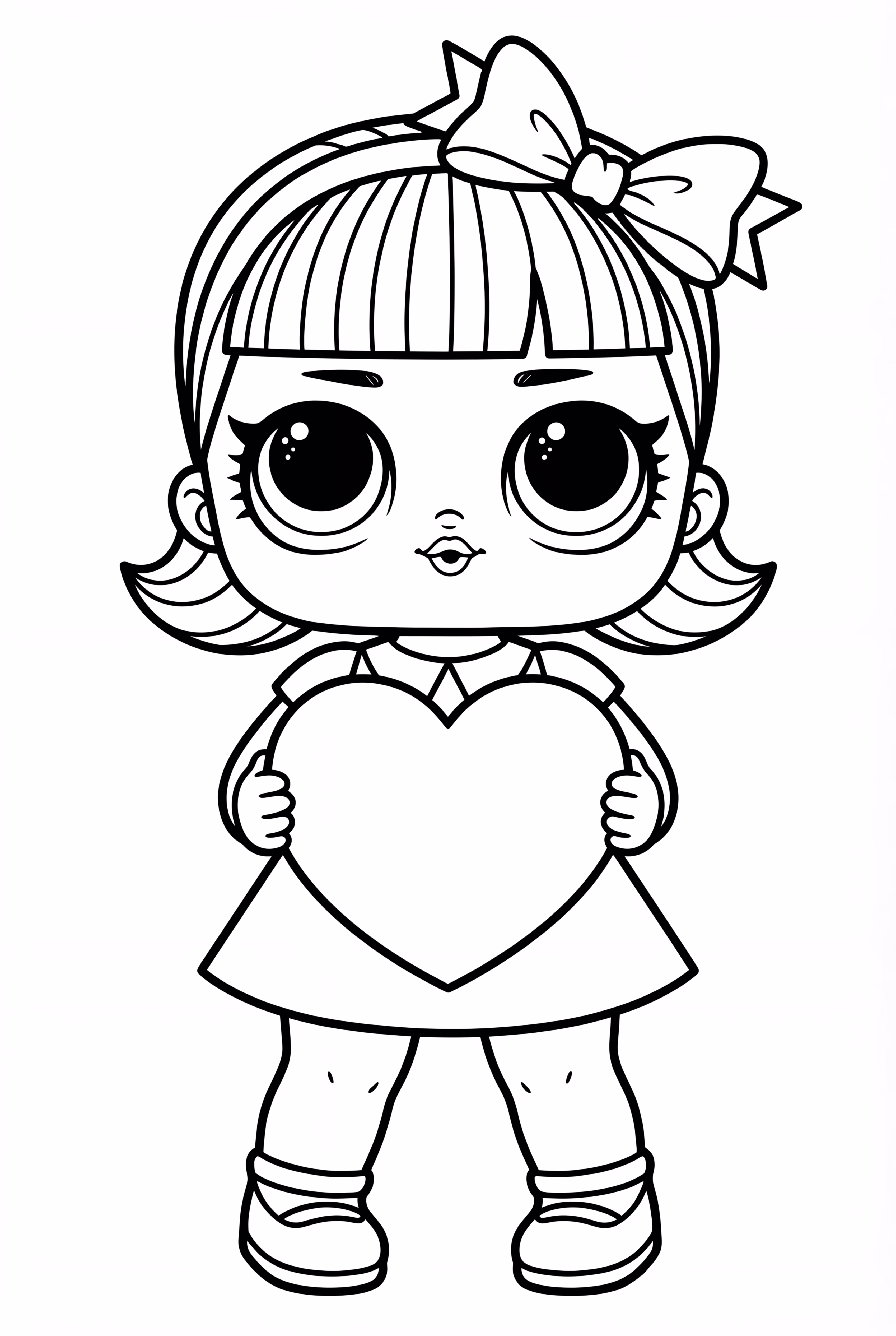 Lol Doll Holding A Big Heart