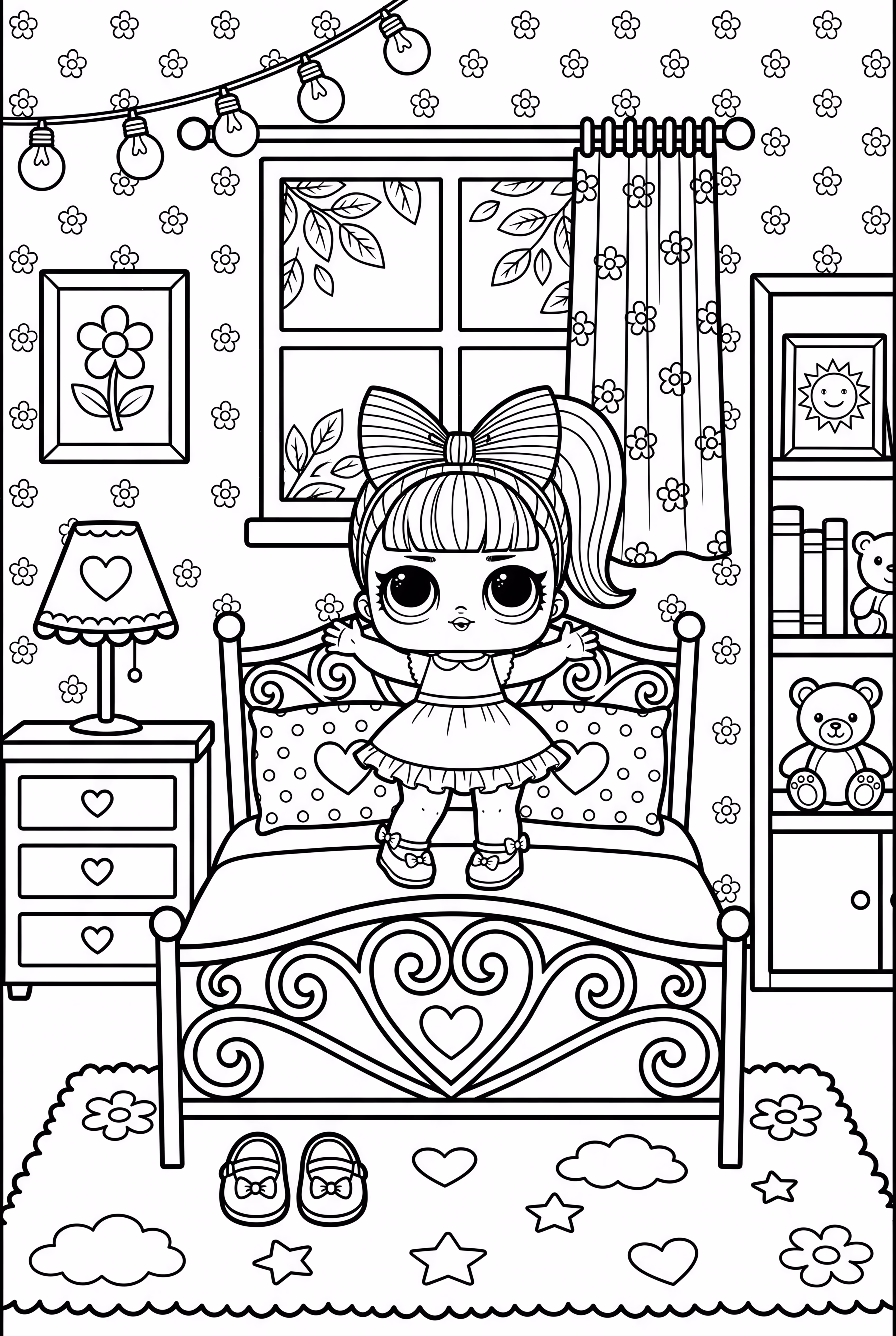 Lol Doll In Her Decorated Bedroom