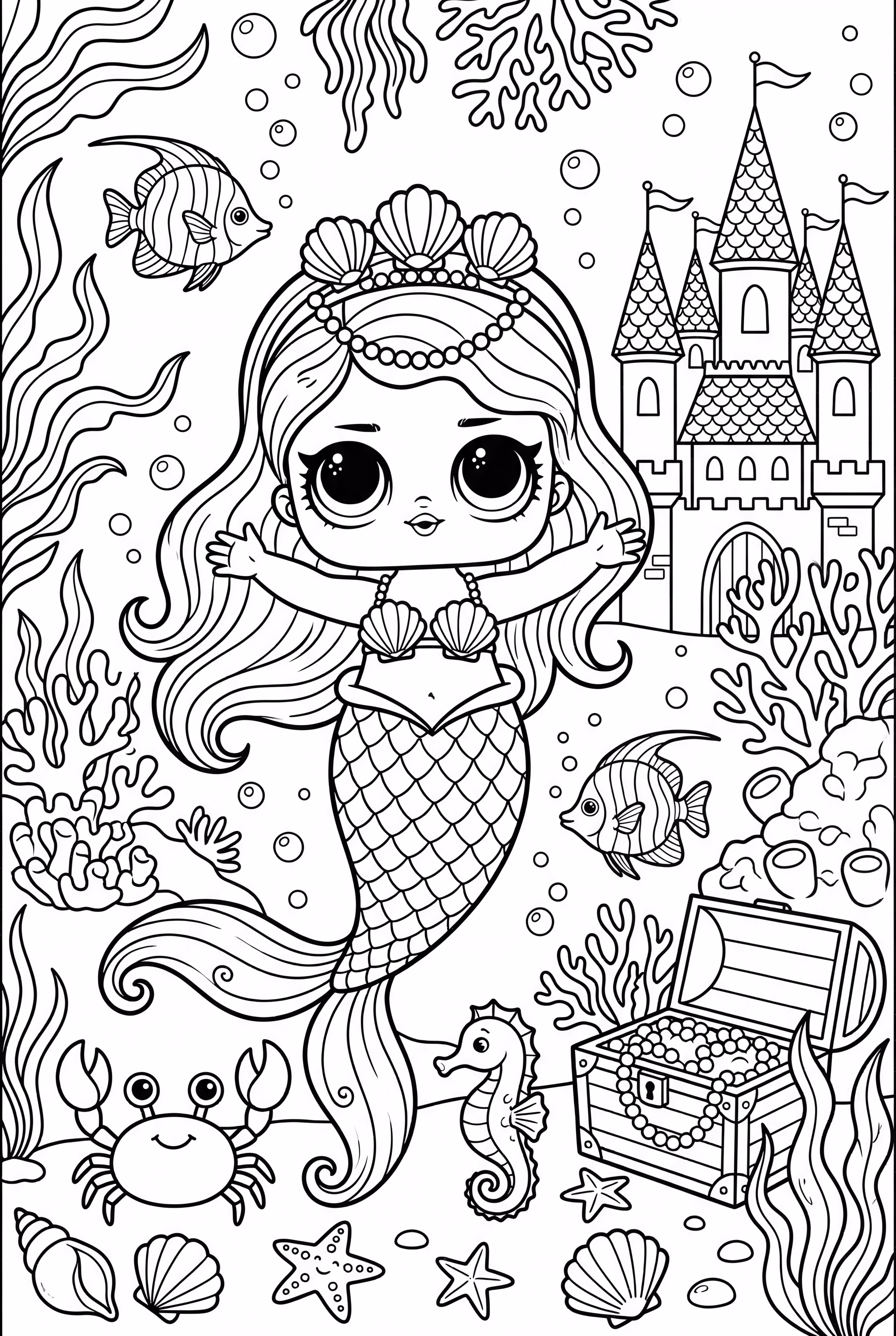 Lol Doll Mermaid In An Underwater Kingdom