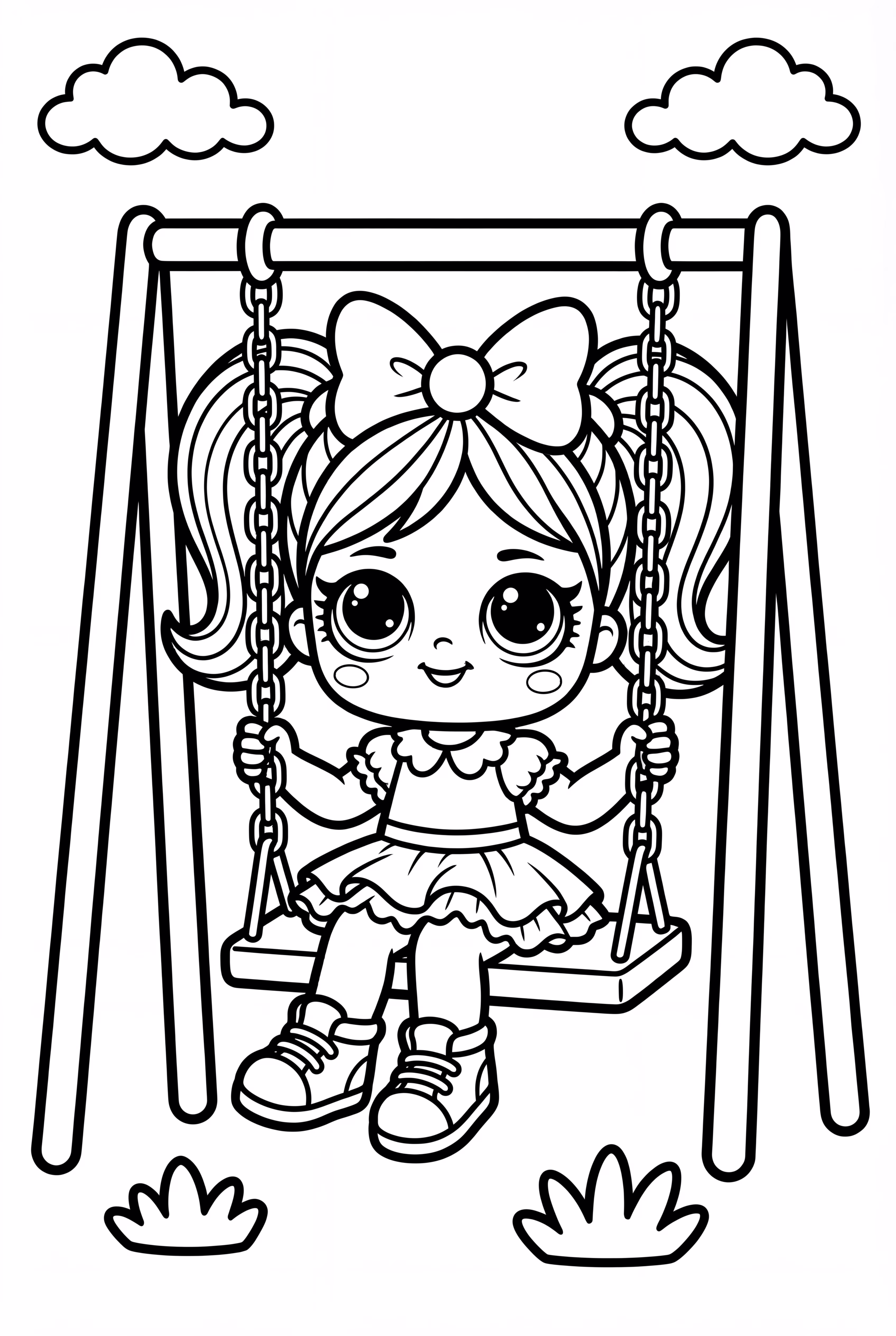 Lol Doll On A Swing Set