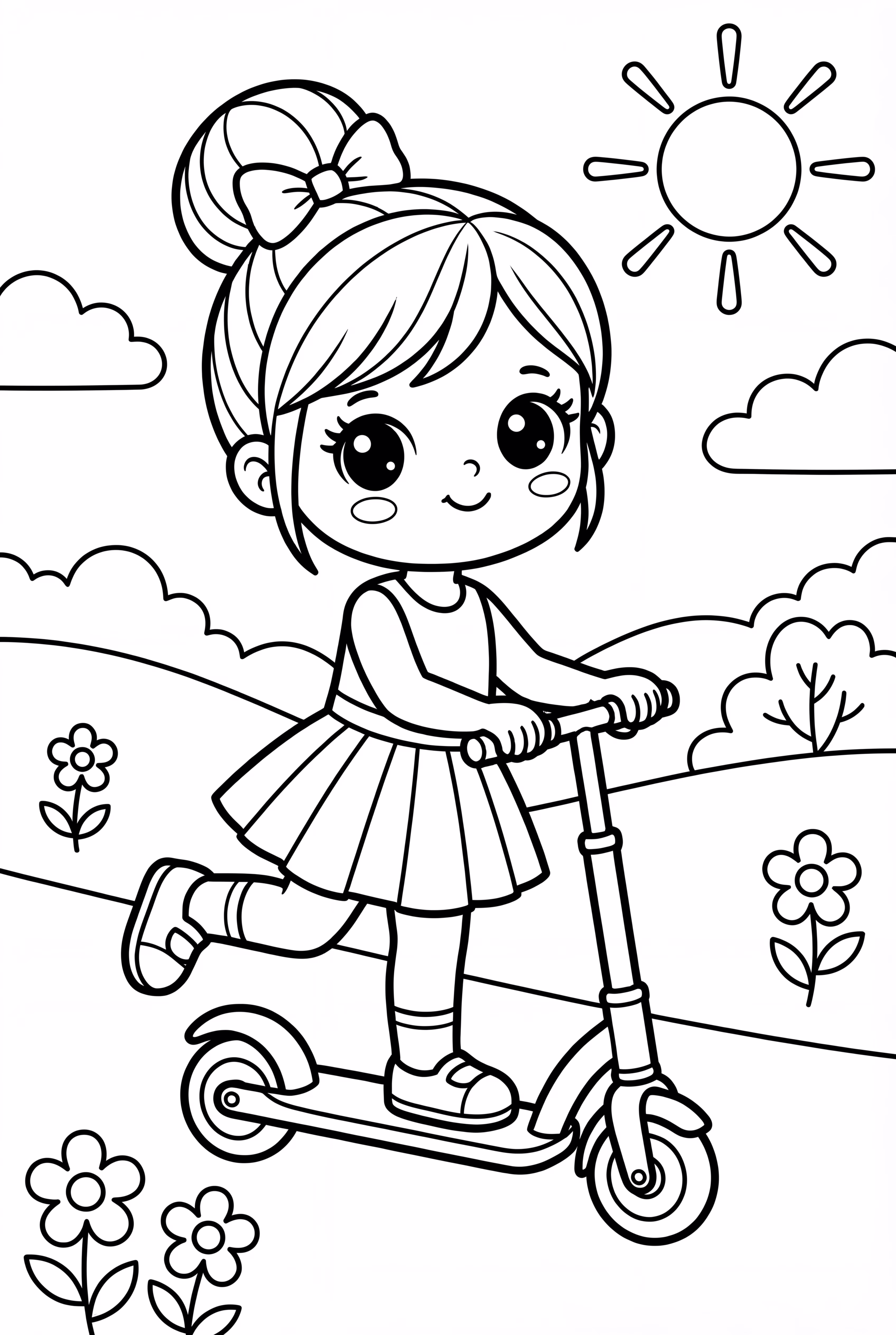 Lol Doll Riding A Cute Scooter
