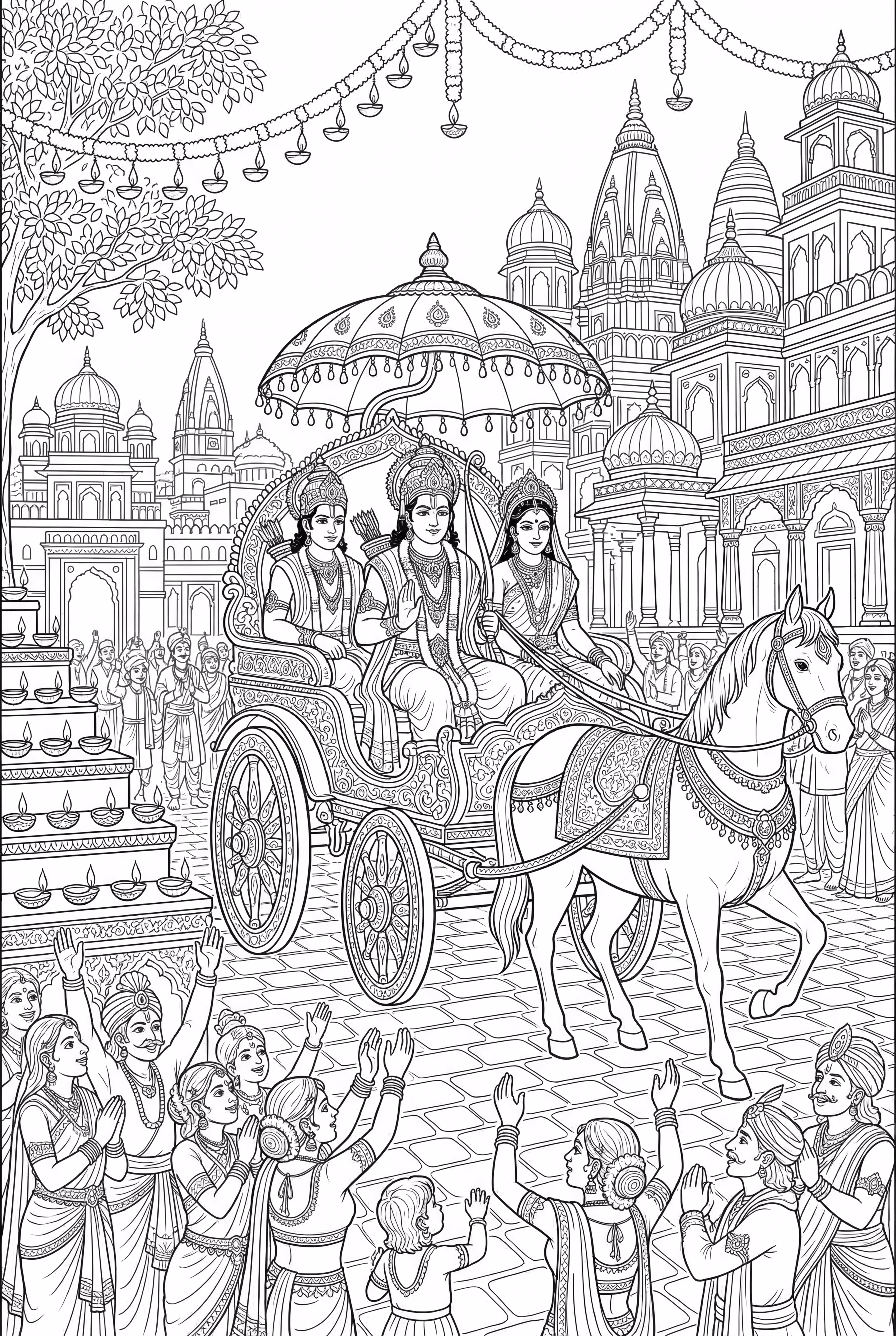 Lord Rama's Return To Ayodhya For Diwali