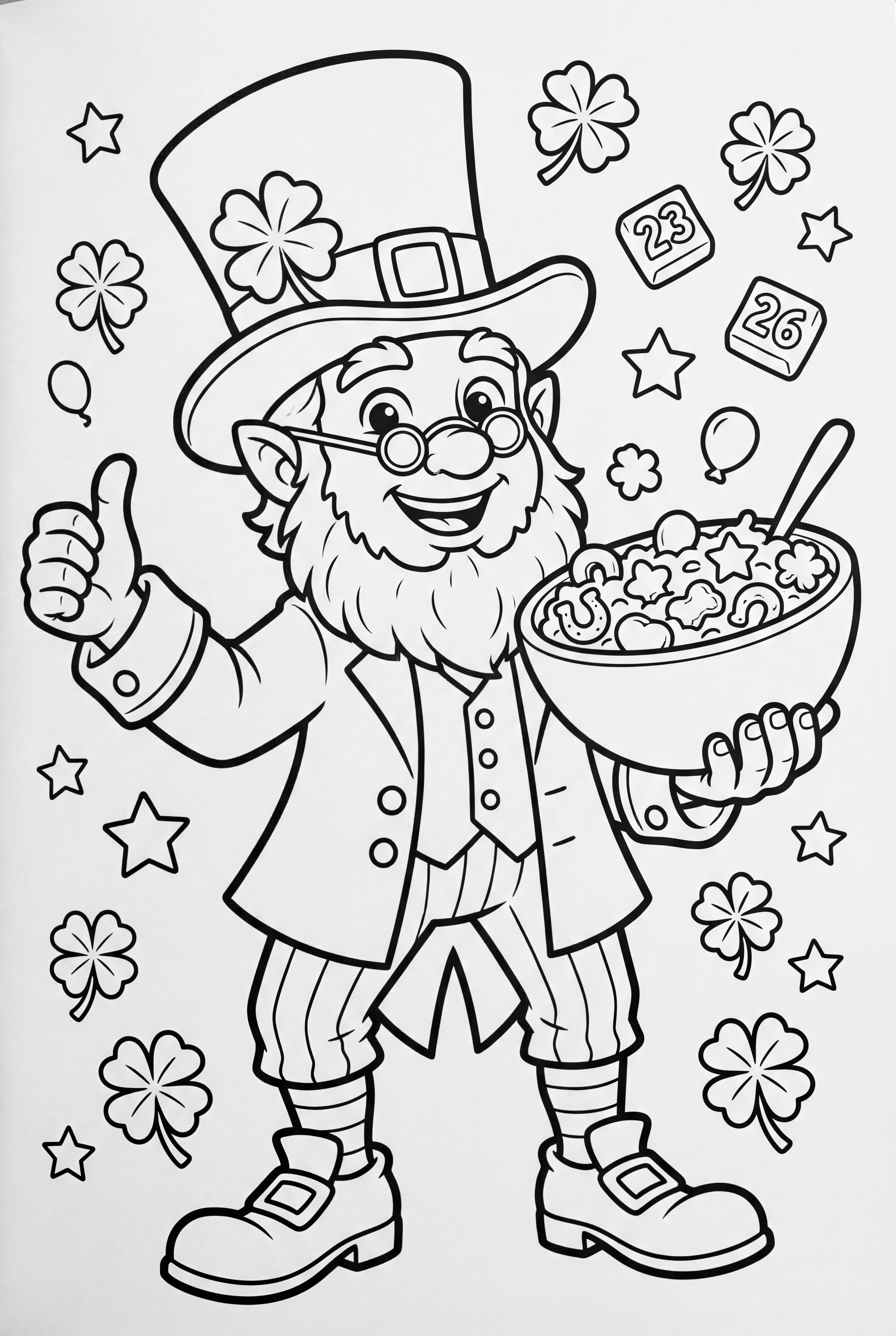 Lucky Charms leprechaun with cereal-2
