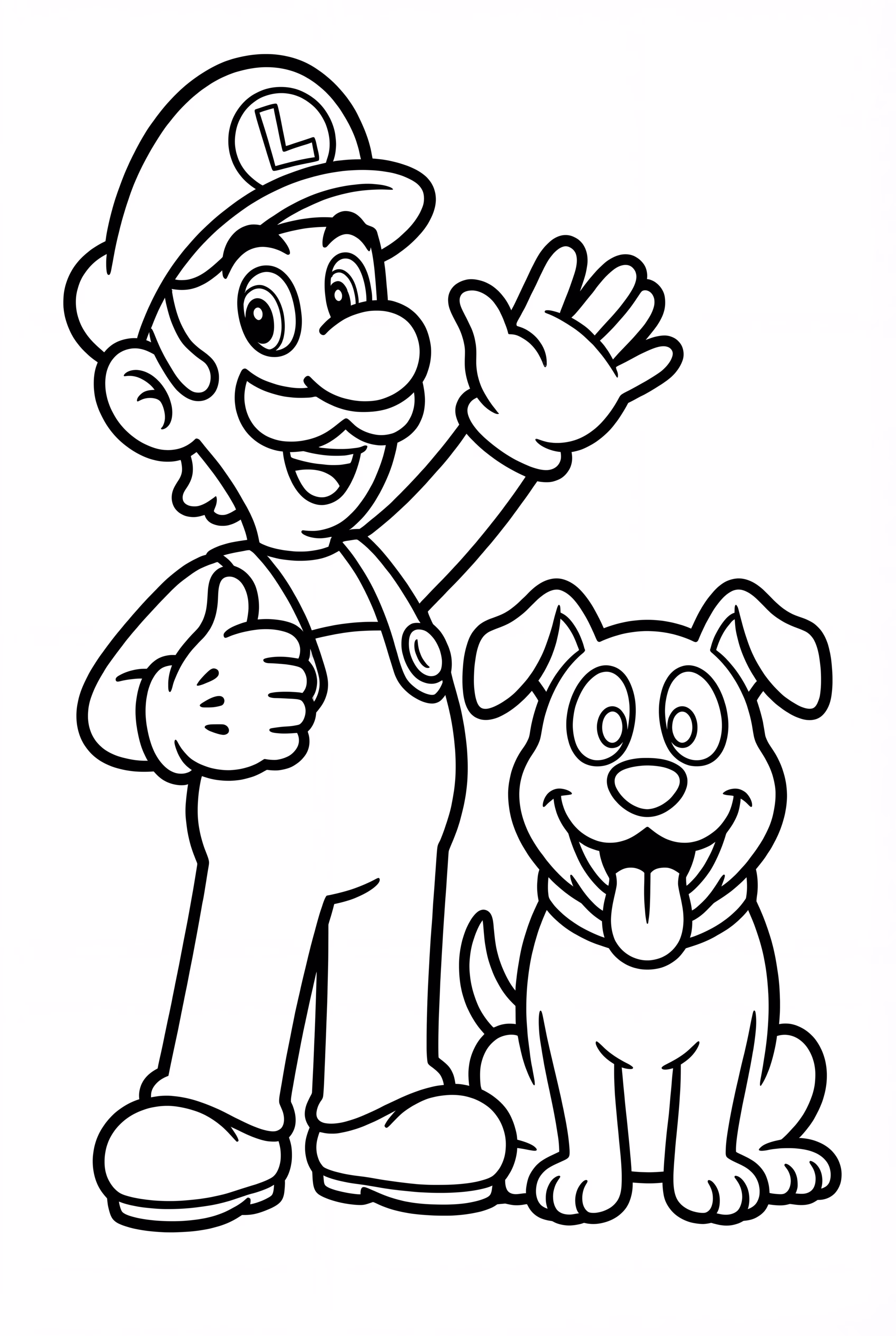 Luigi und ein Poltergeist-Hund