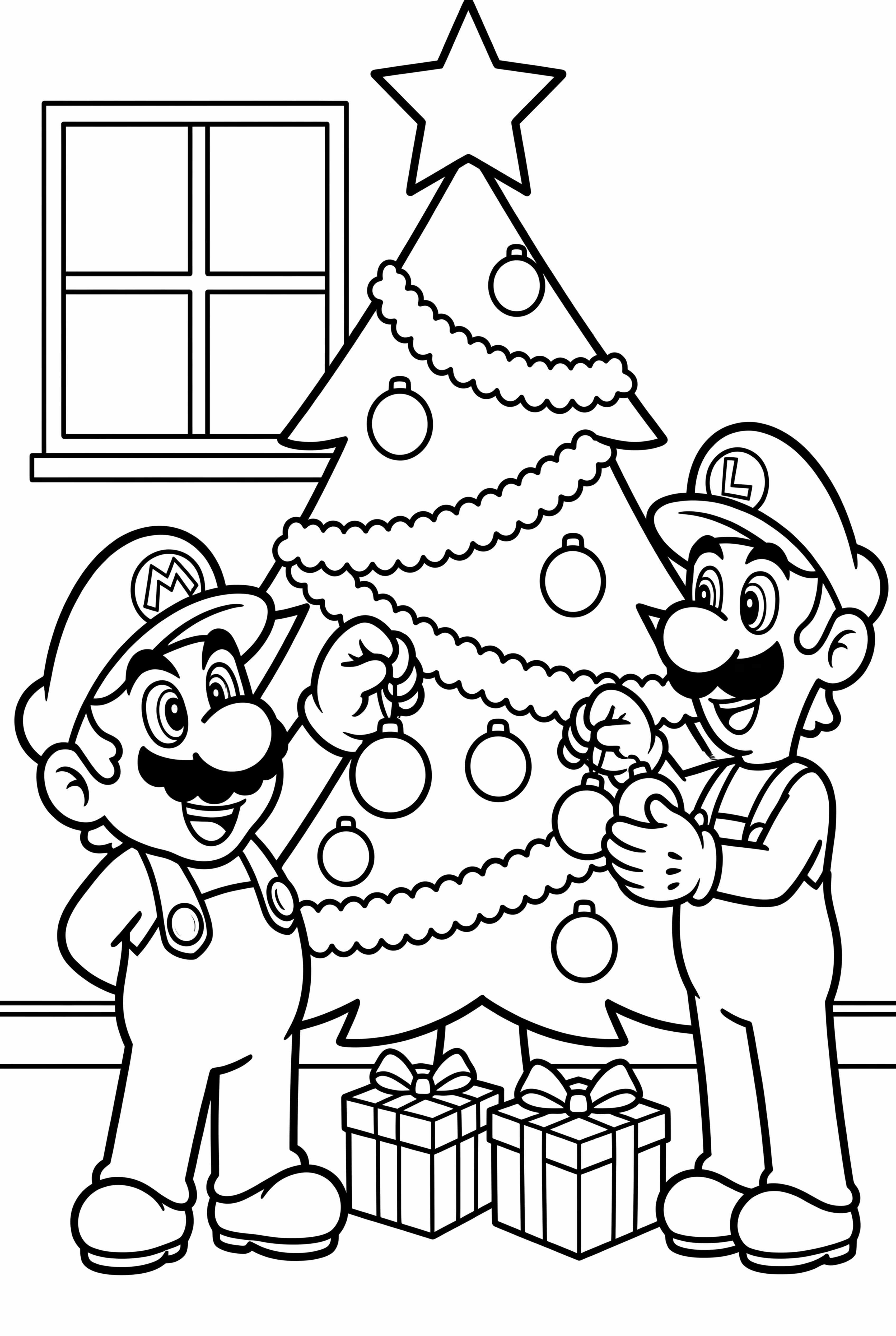 Luigi And Mario's Christmas Tree
