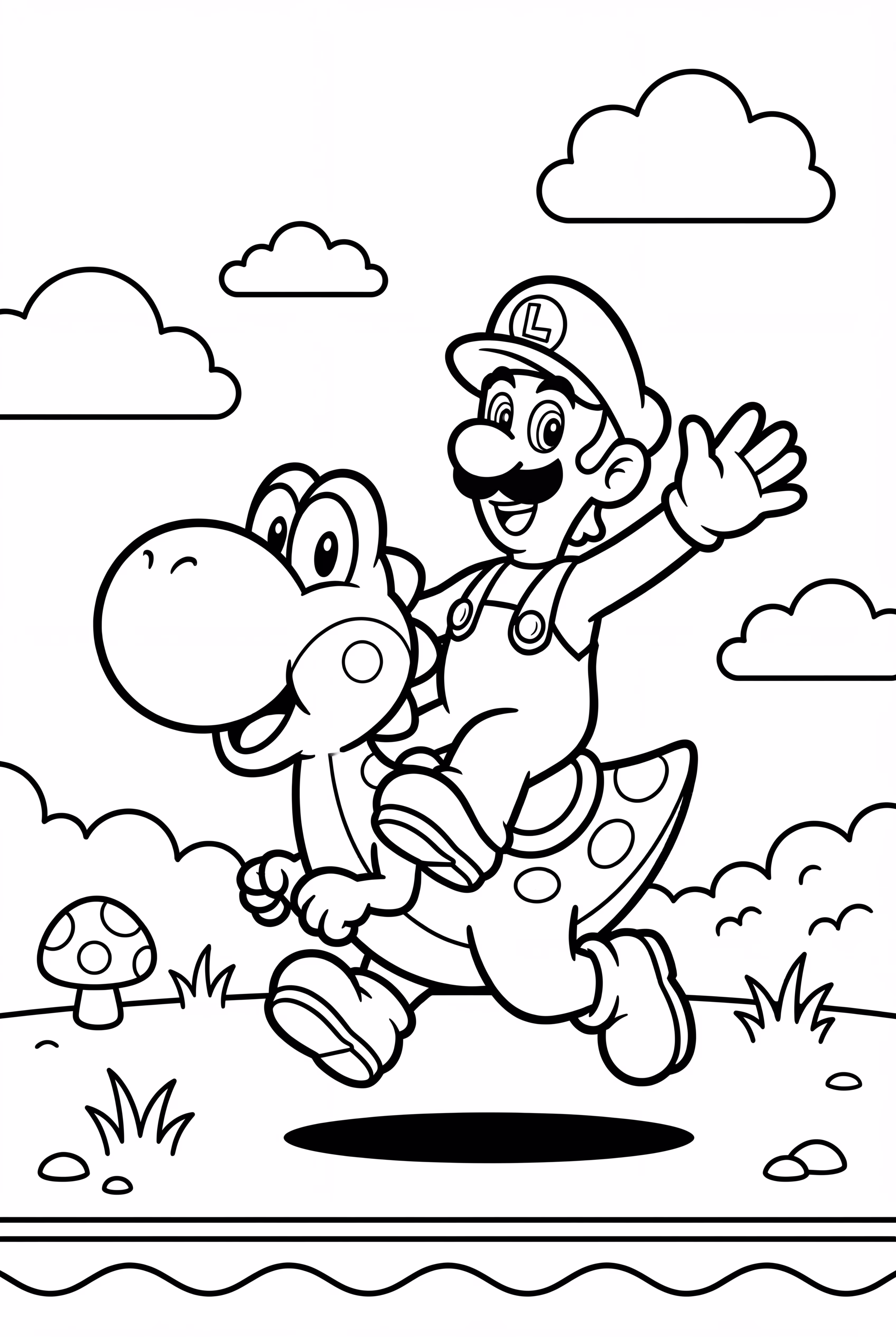 Luigi And Yoshi On An Adventure