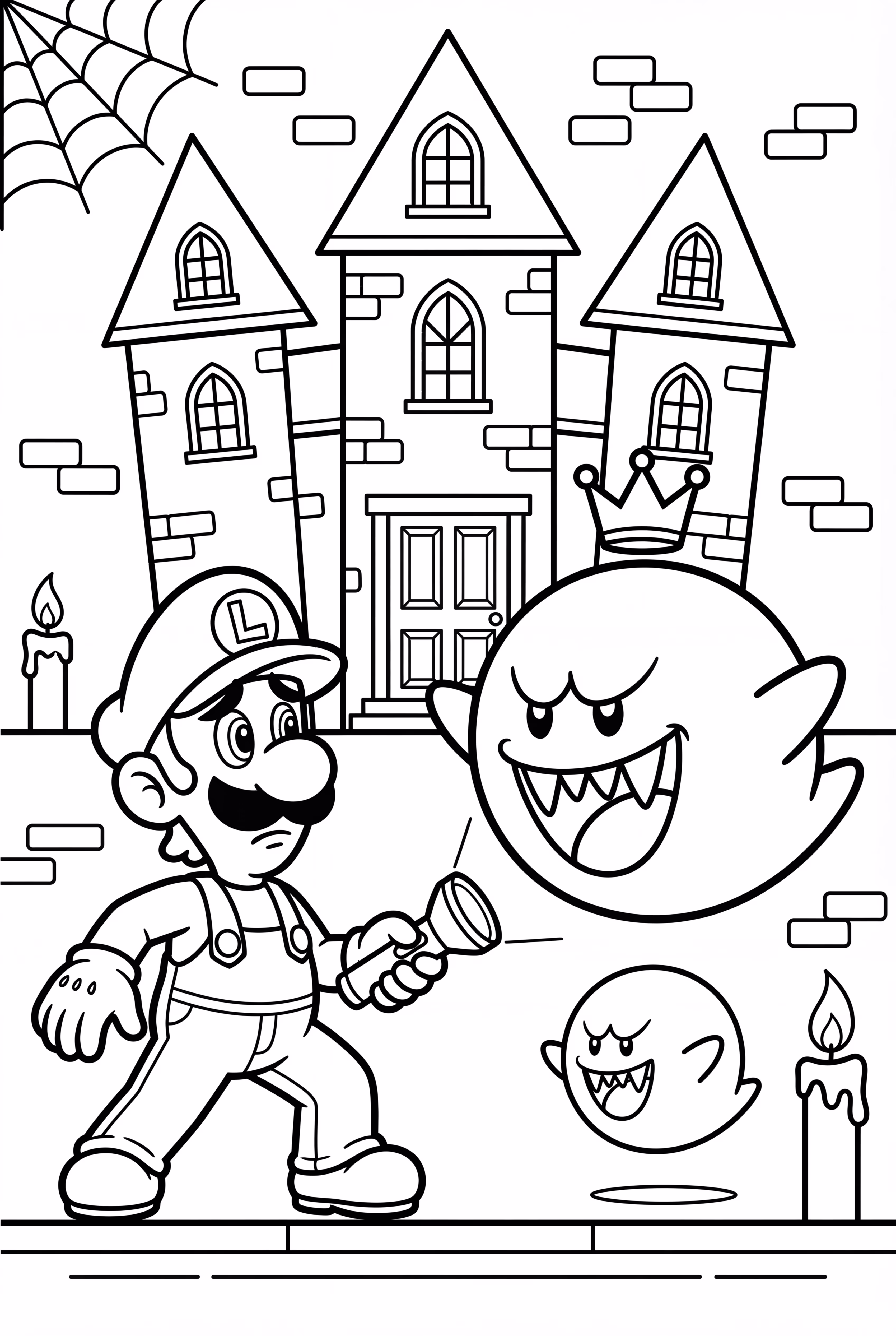 Luigi stellt sich König Boo entgegen