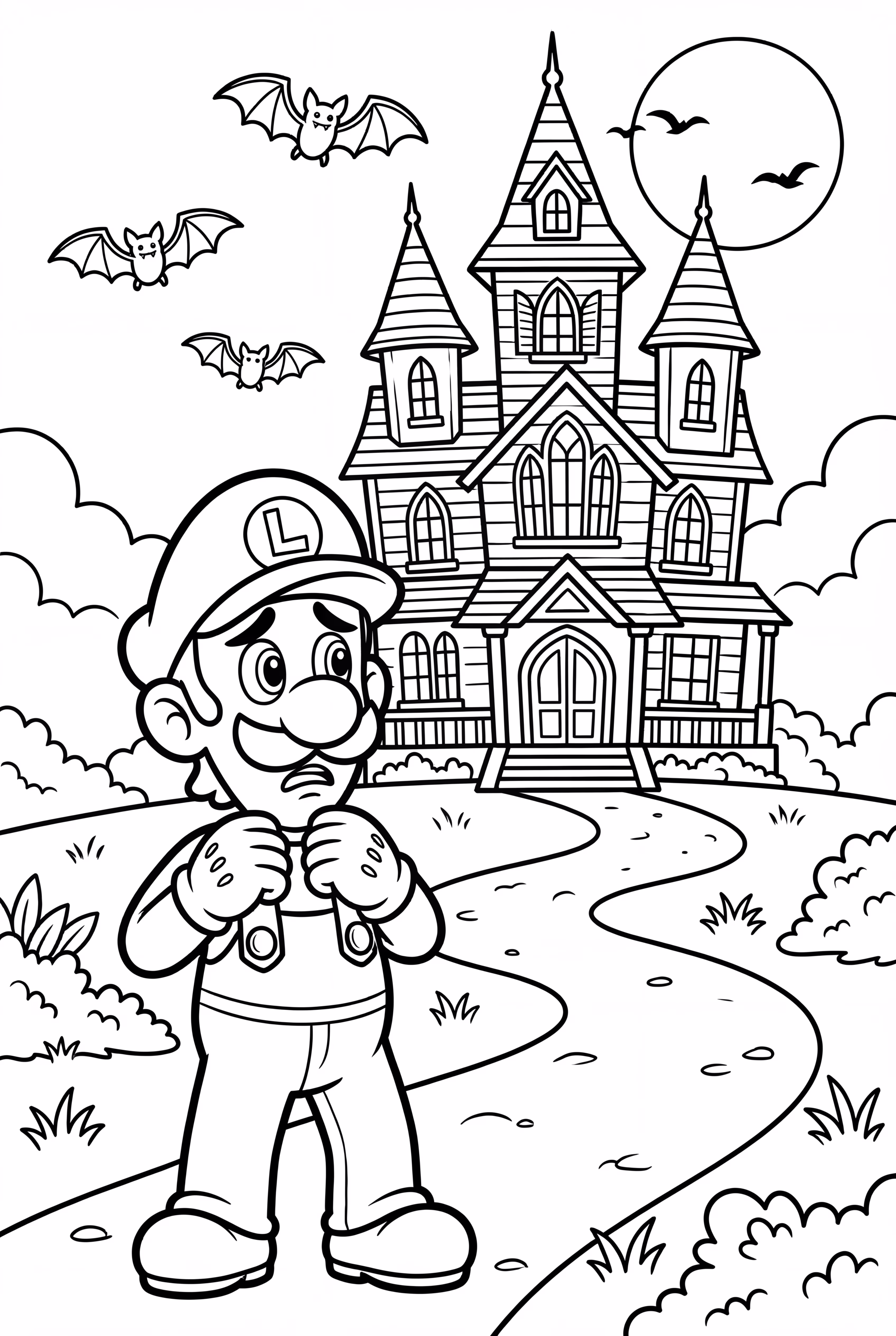 Luigis Spukvilla im Außenbereich