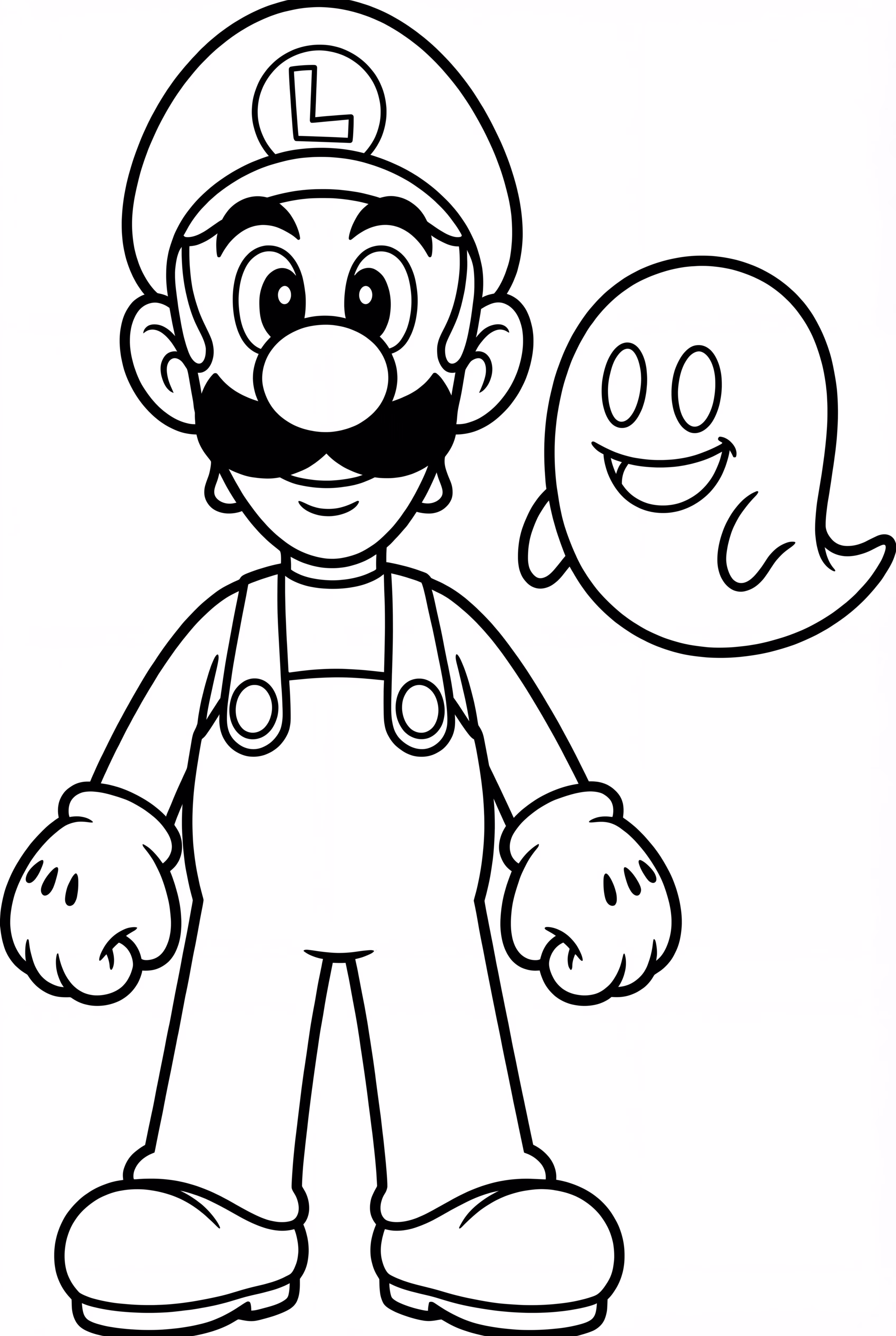 Luigi With A Friendly Ghost