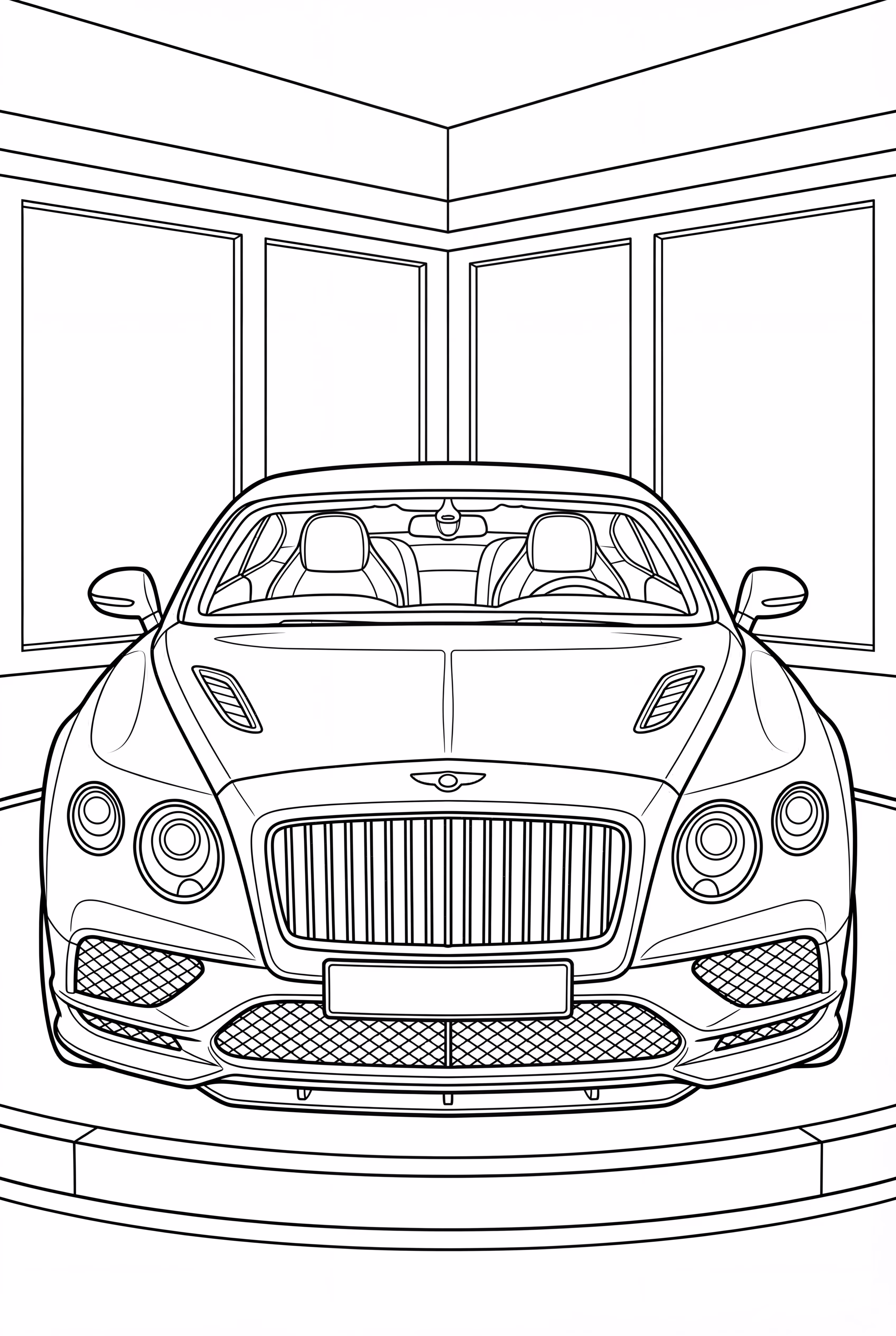 Salle d'exposition de voitures de luxe