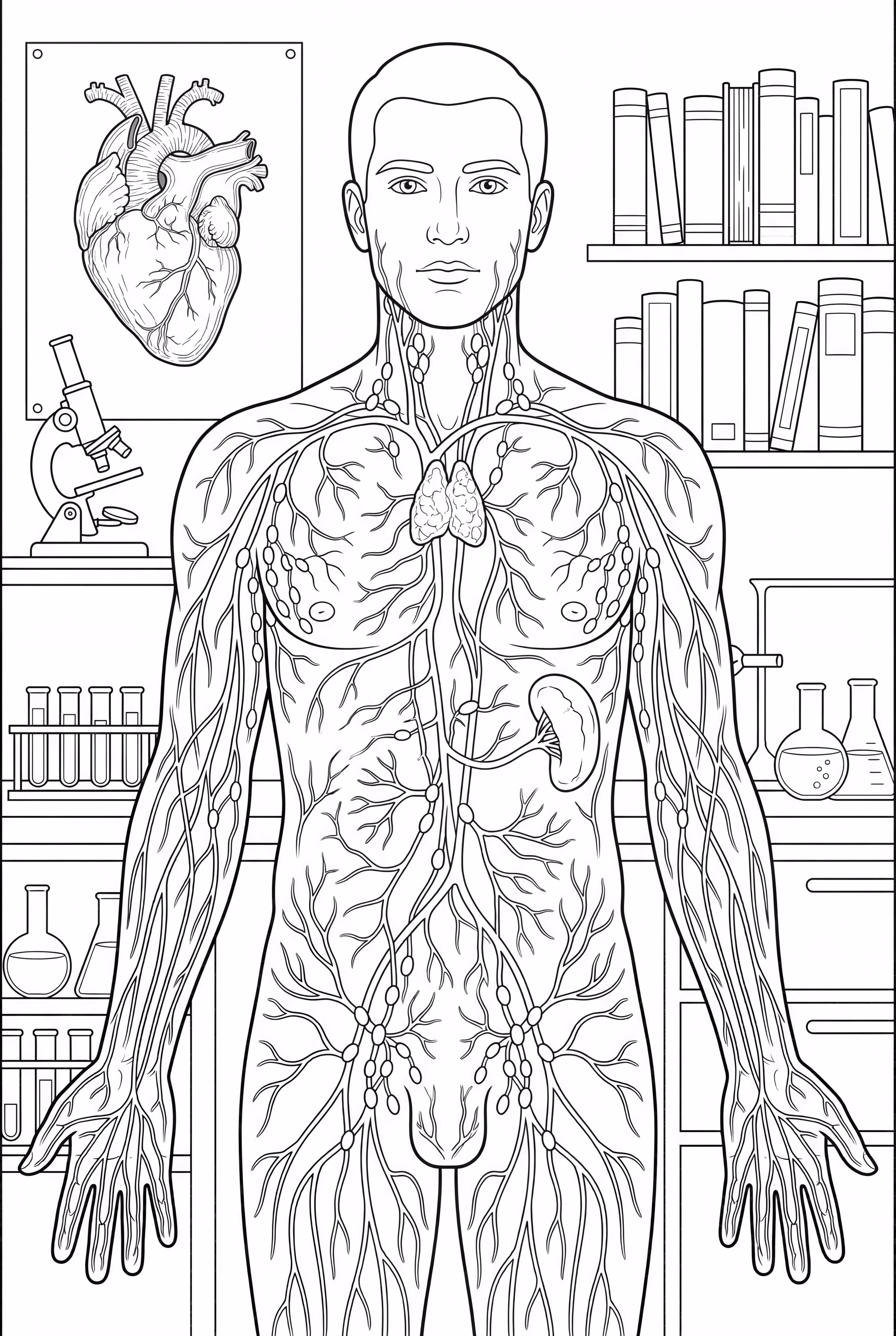 淋巴系统解剖图