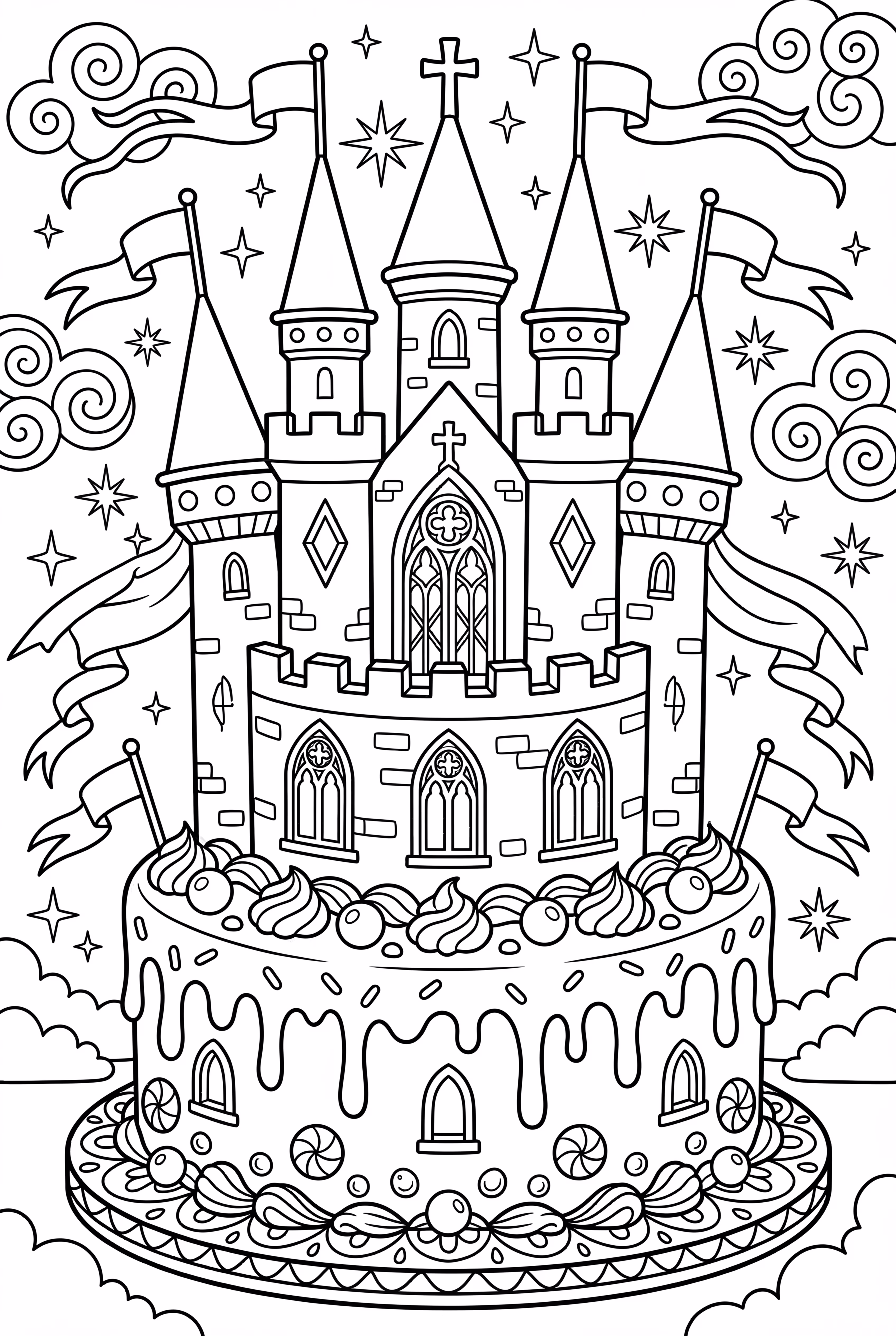 Magic Castle Birthday Cake-2