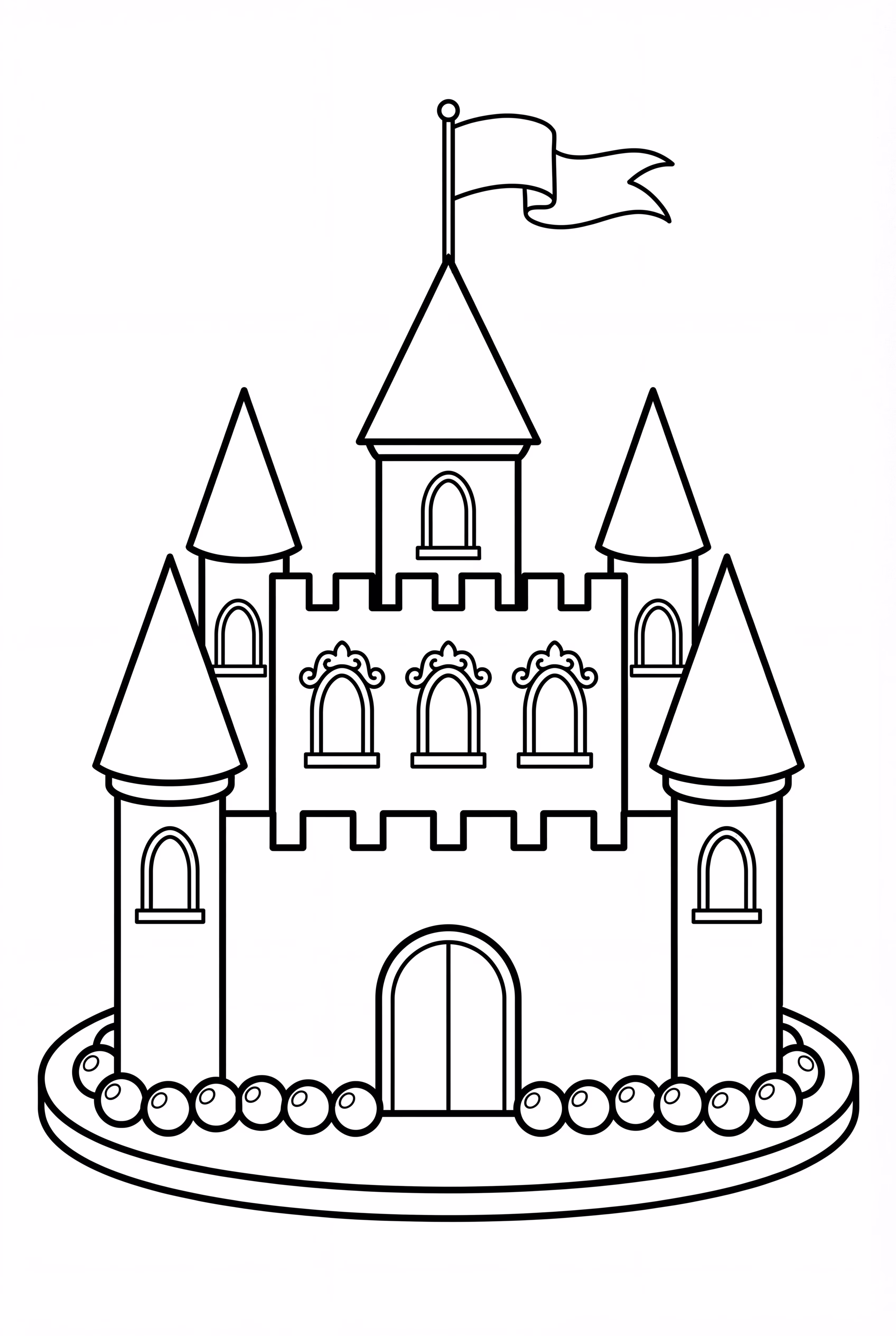 Bolo de Aniversário do Castelo Mágico