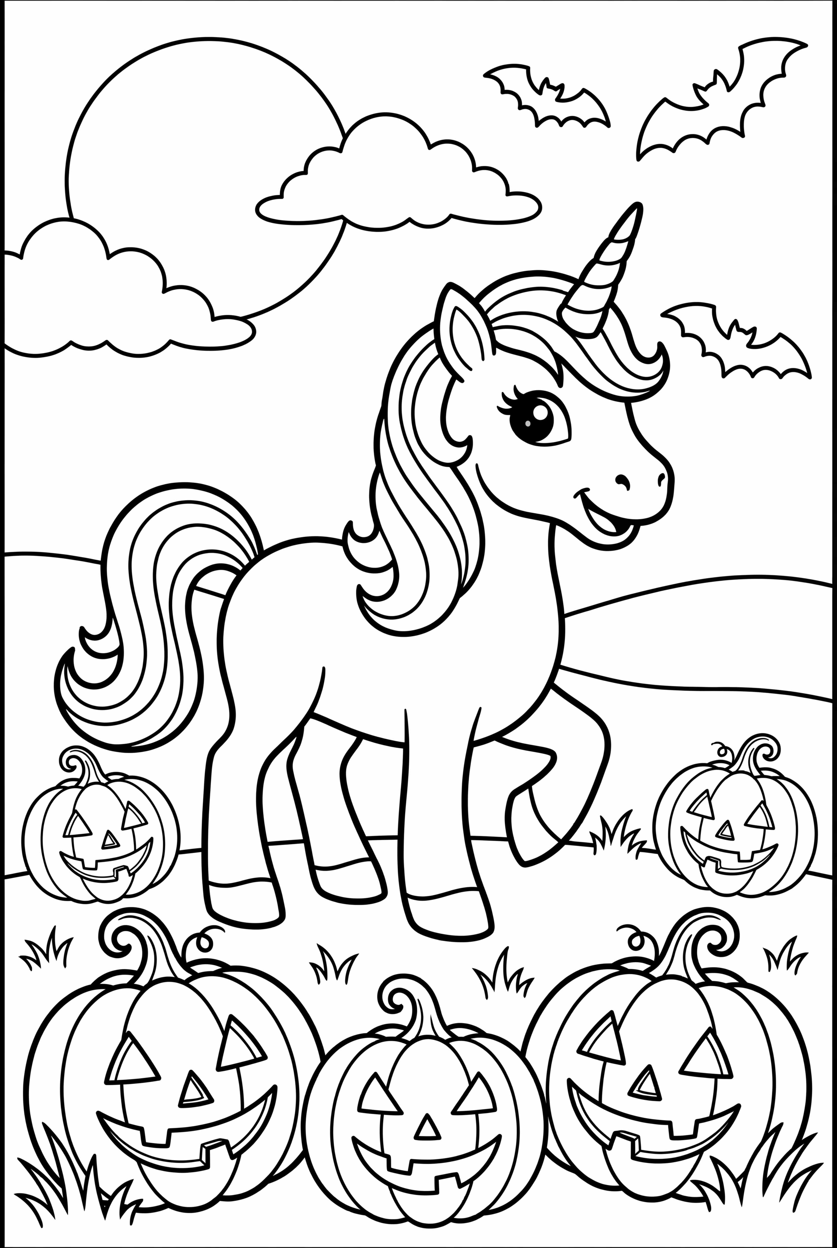 Magic Unicorn Halloween Night
