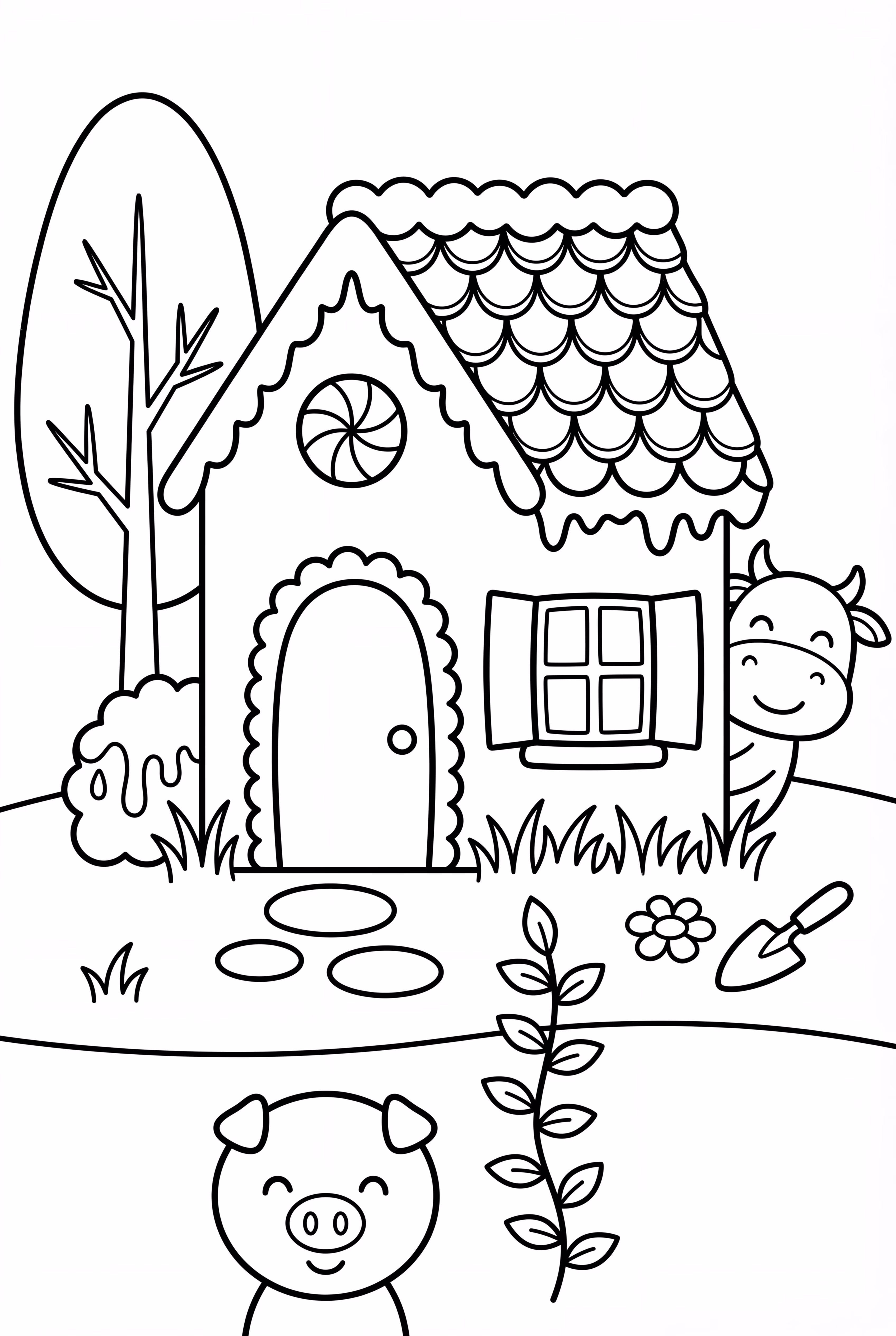 Magical Gingerbread House with Garden