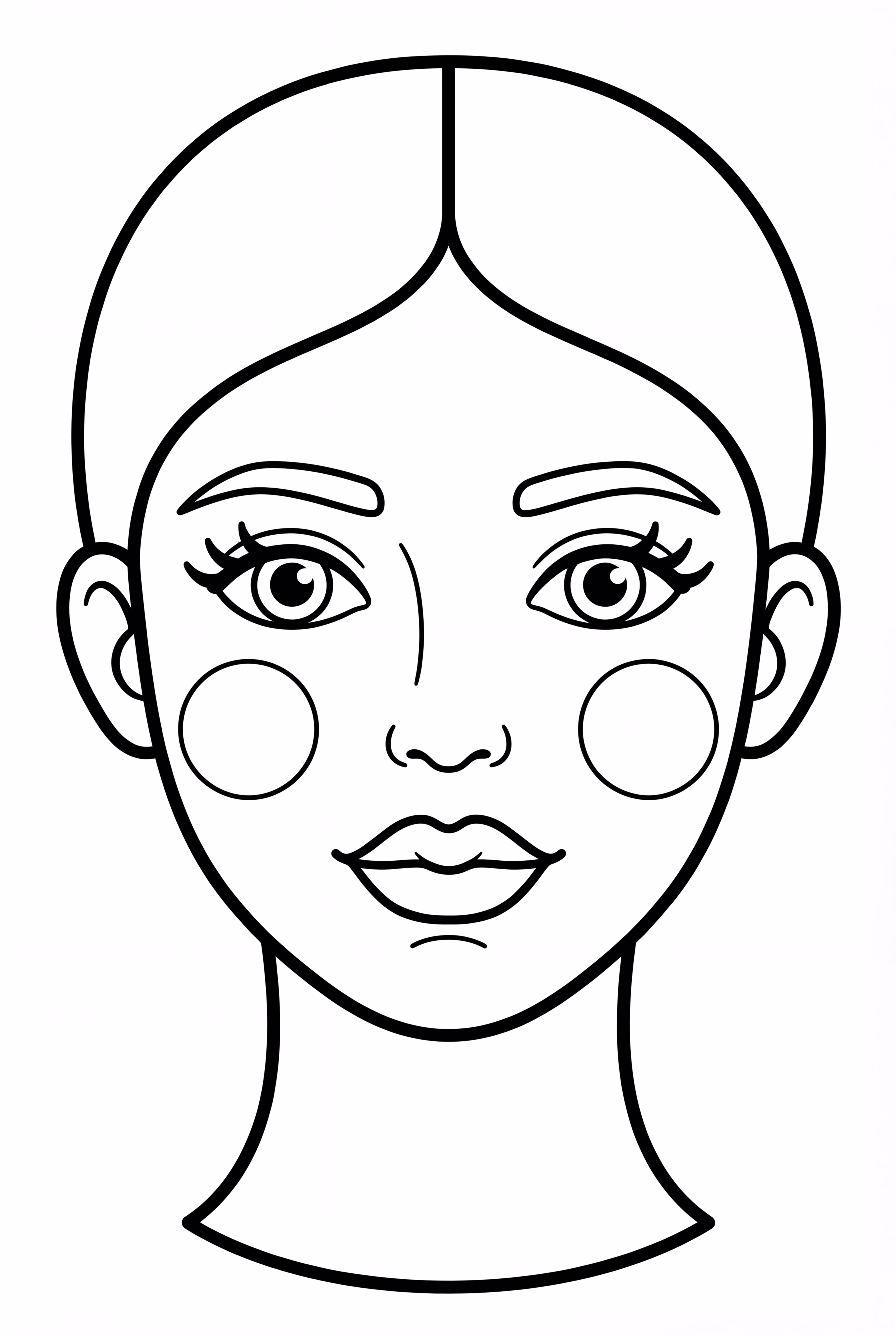 Makeup Face Featuring Lip Effect