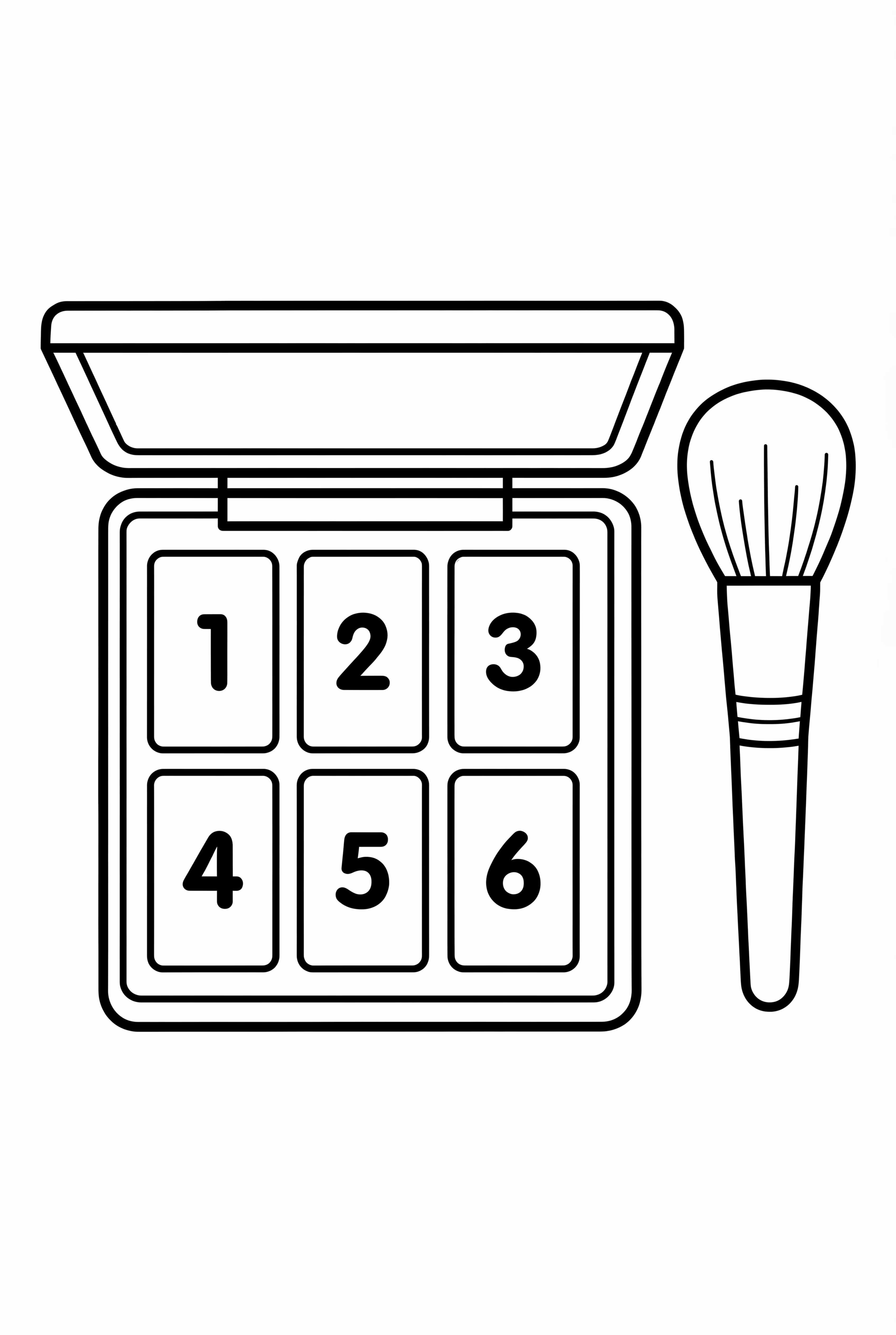 色彩斑斓的化妆调色板