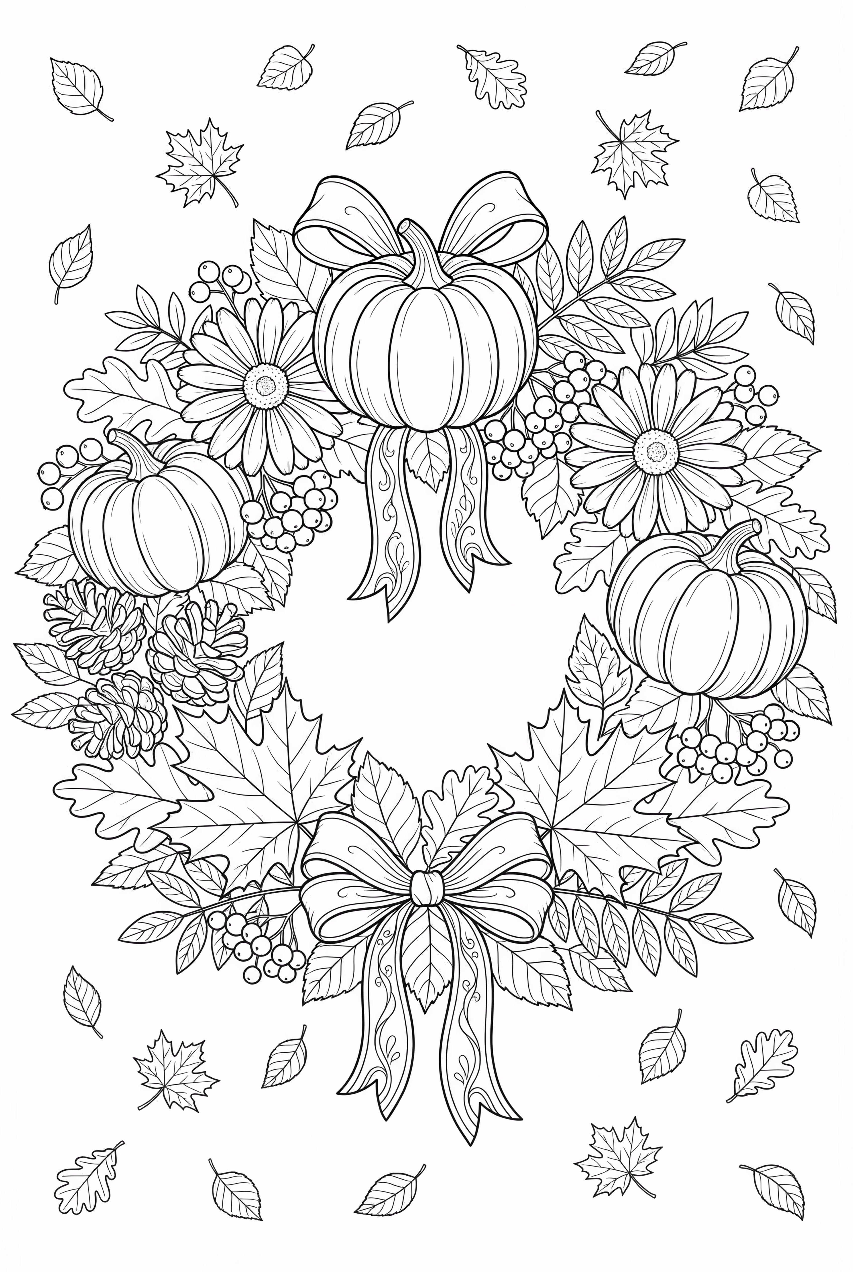 制作一个漂亮的秋季花环