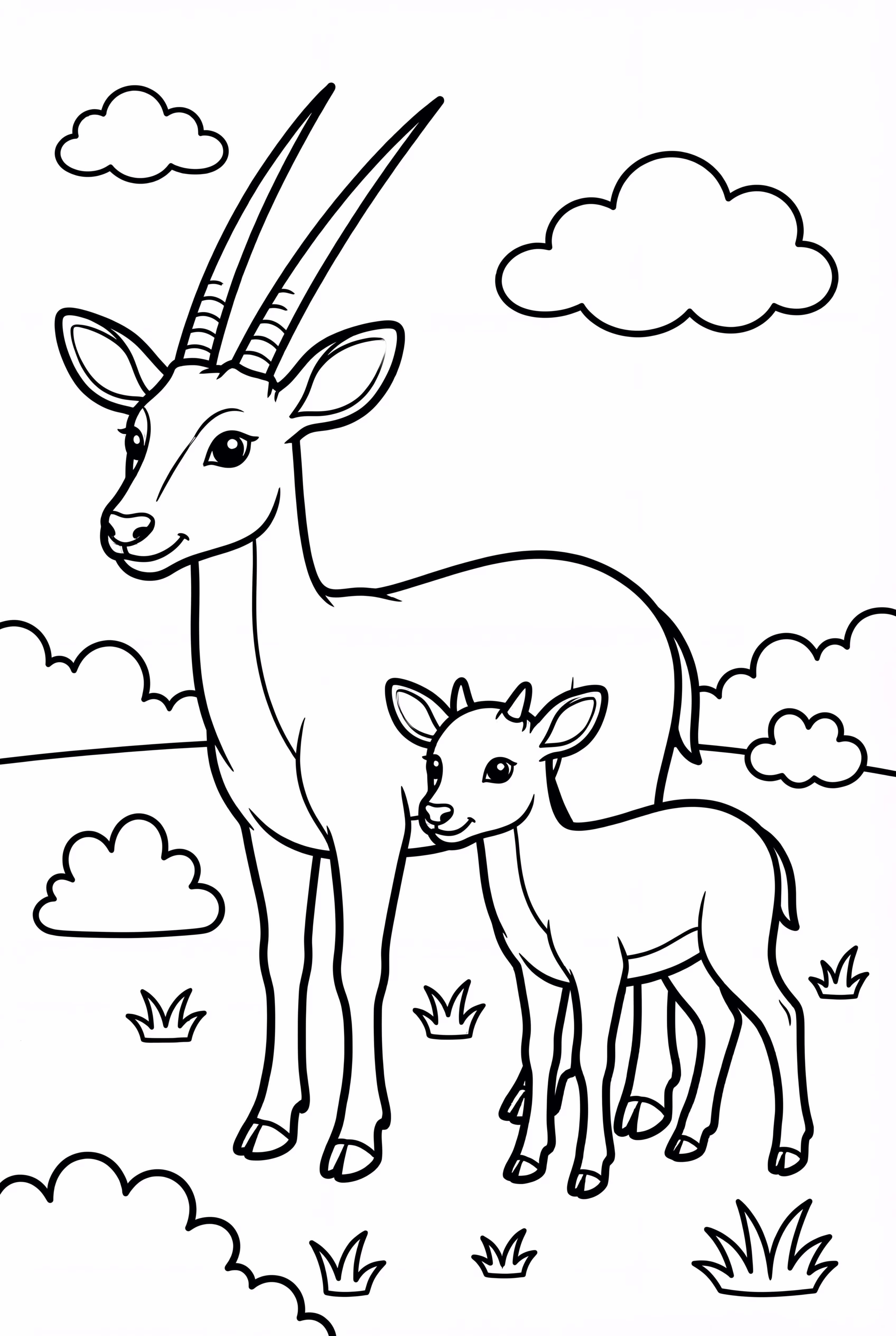 Mama Saola And Her Calf