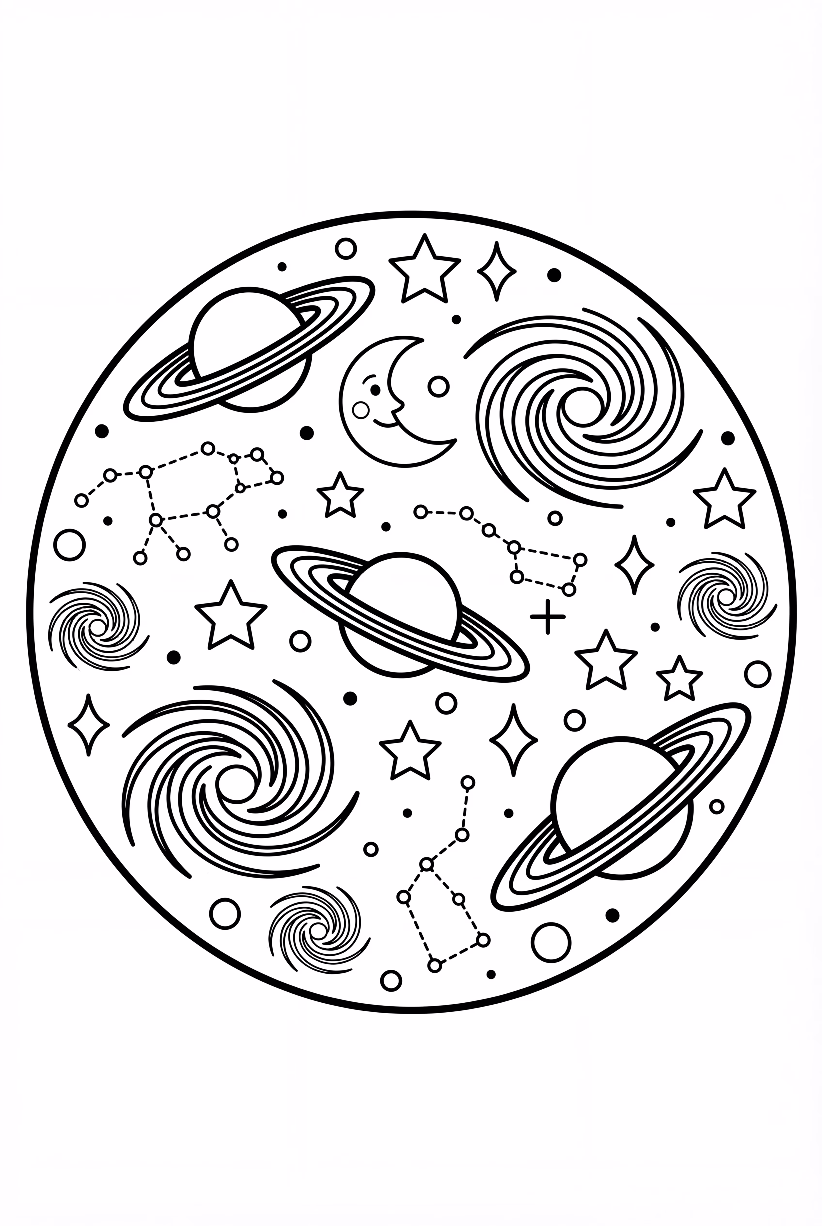 Mandala of Cosmic Galaxy Patterns