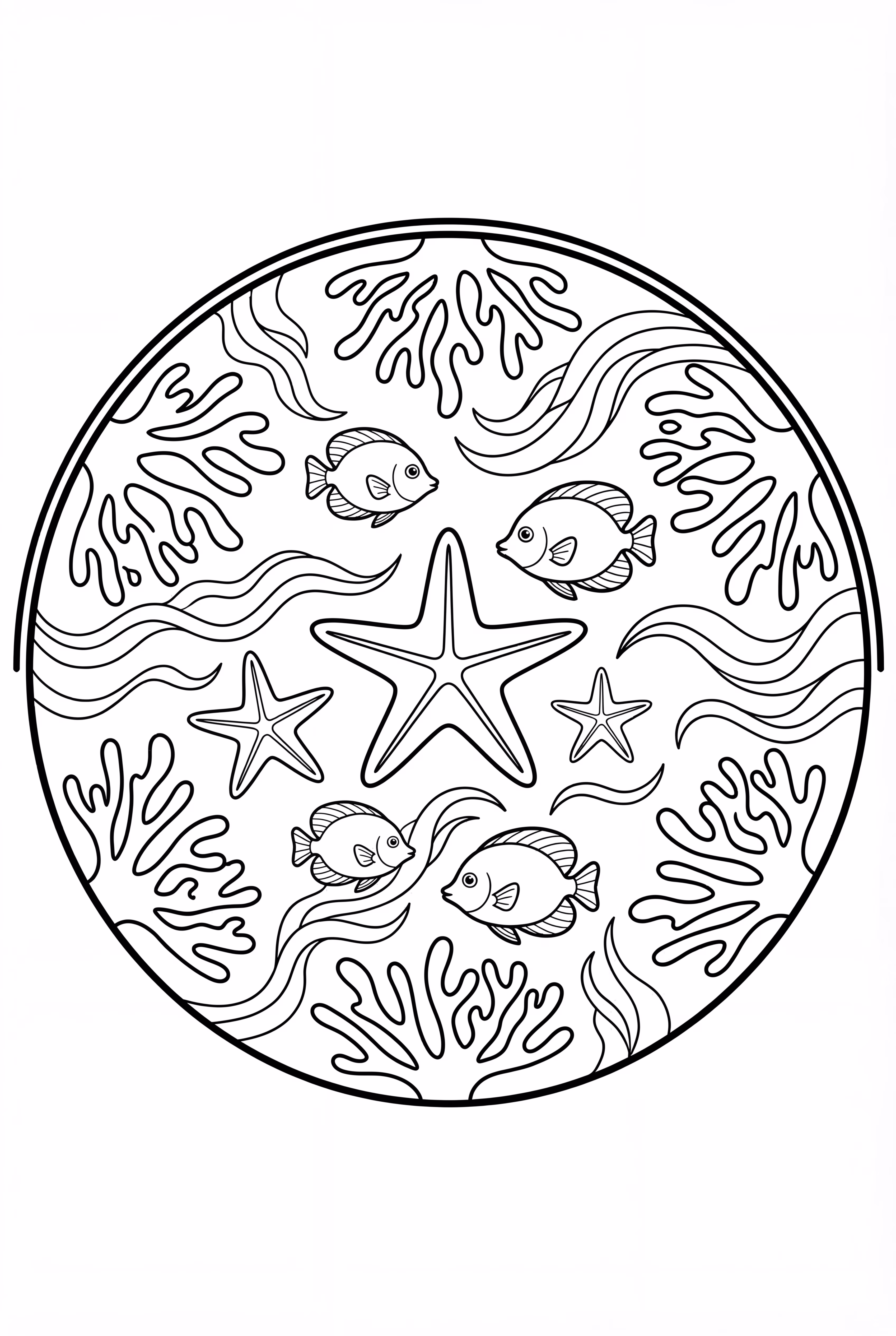 수중 산호초 만다라