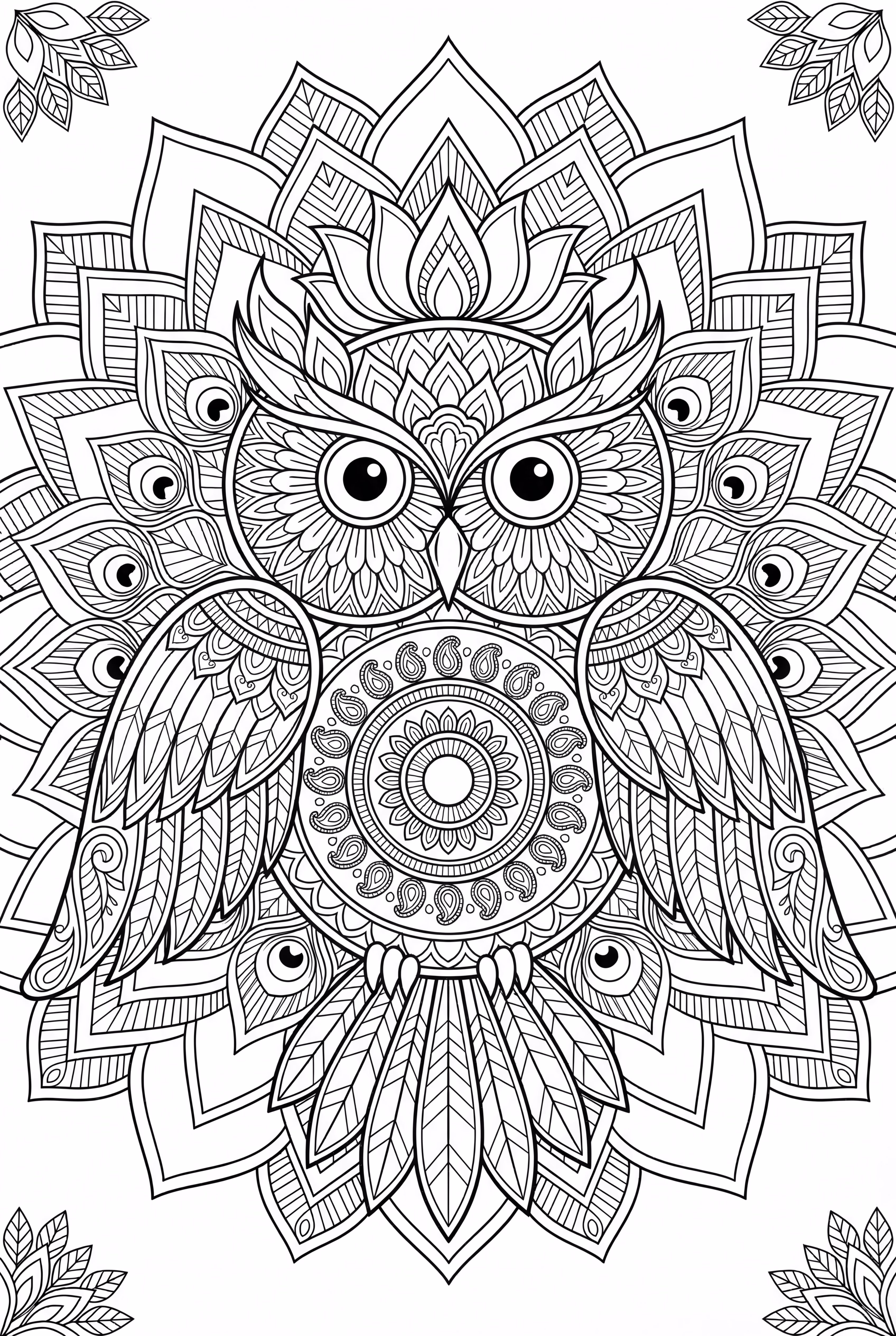 Mandala Owl Design
