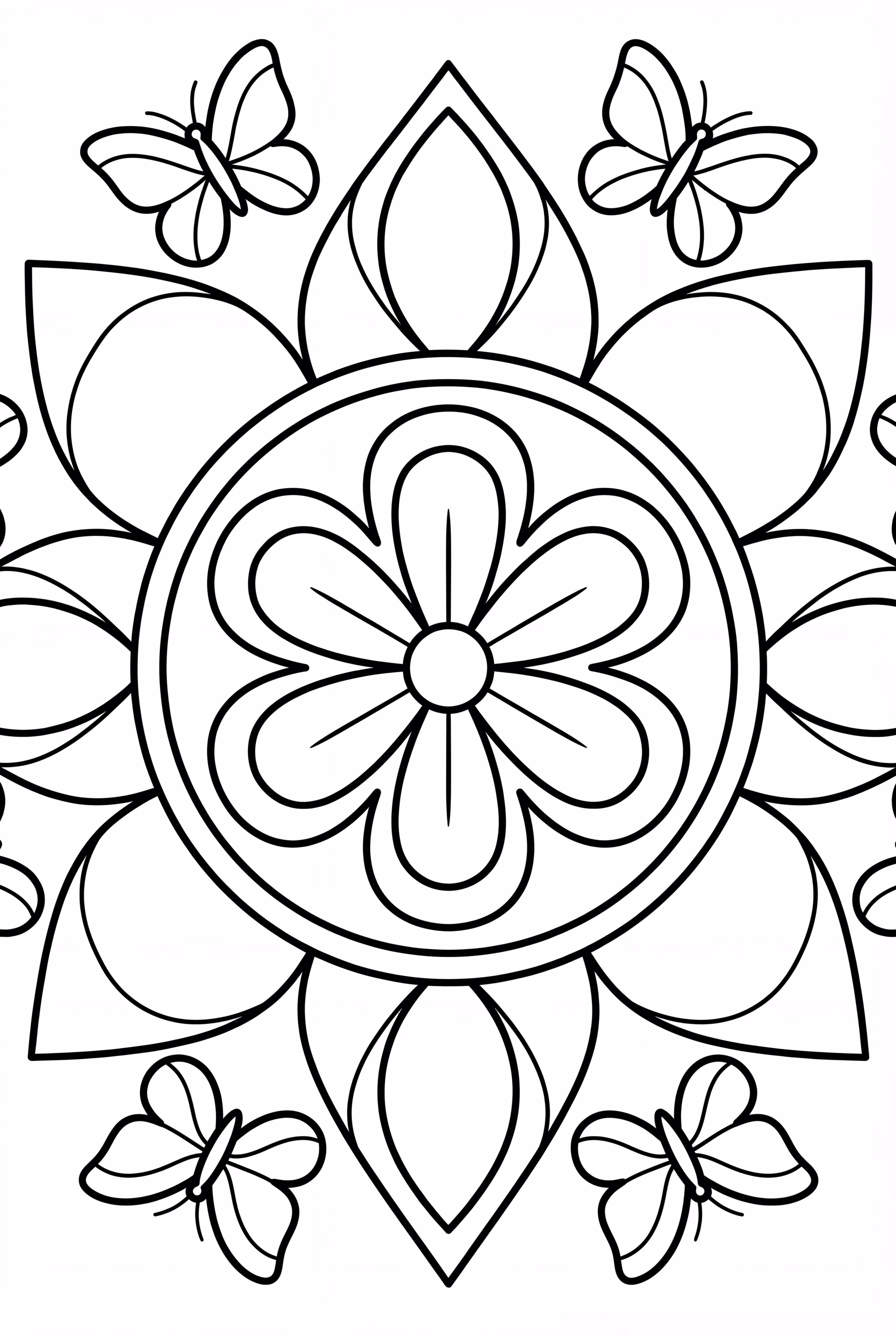 Mandala Revealing Hidden Butterflies