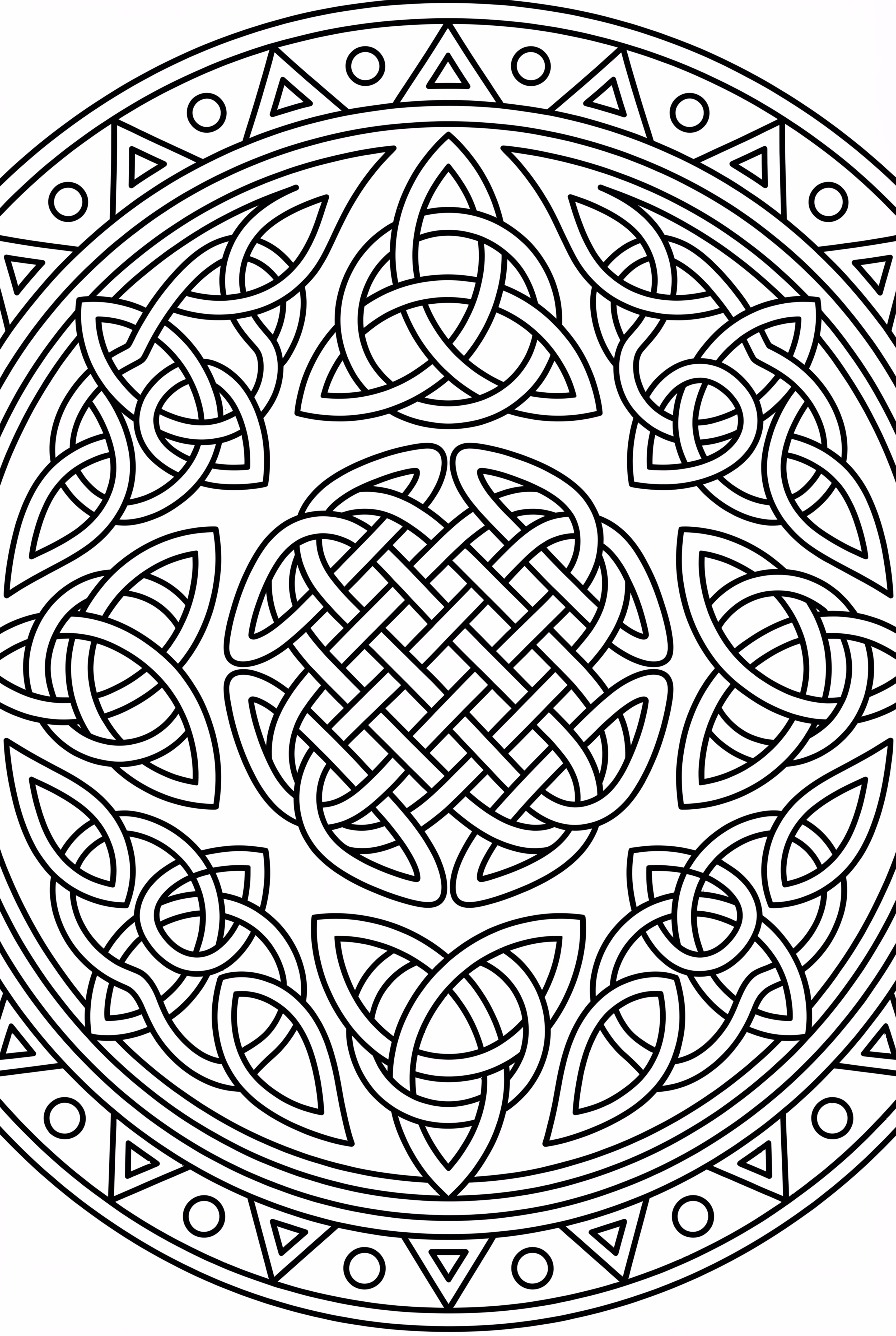 带凯尔特结设计的曼陀罗