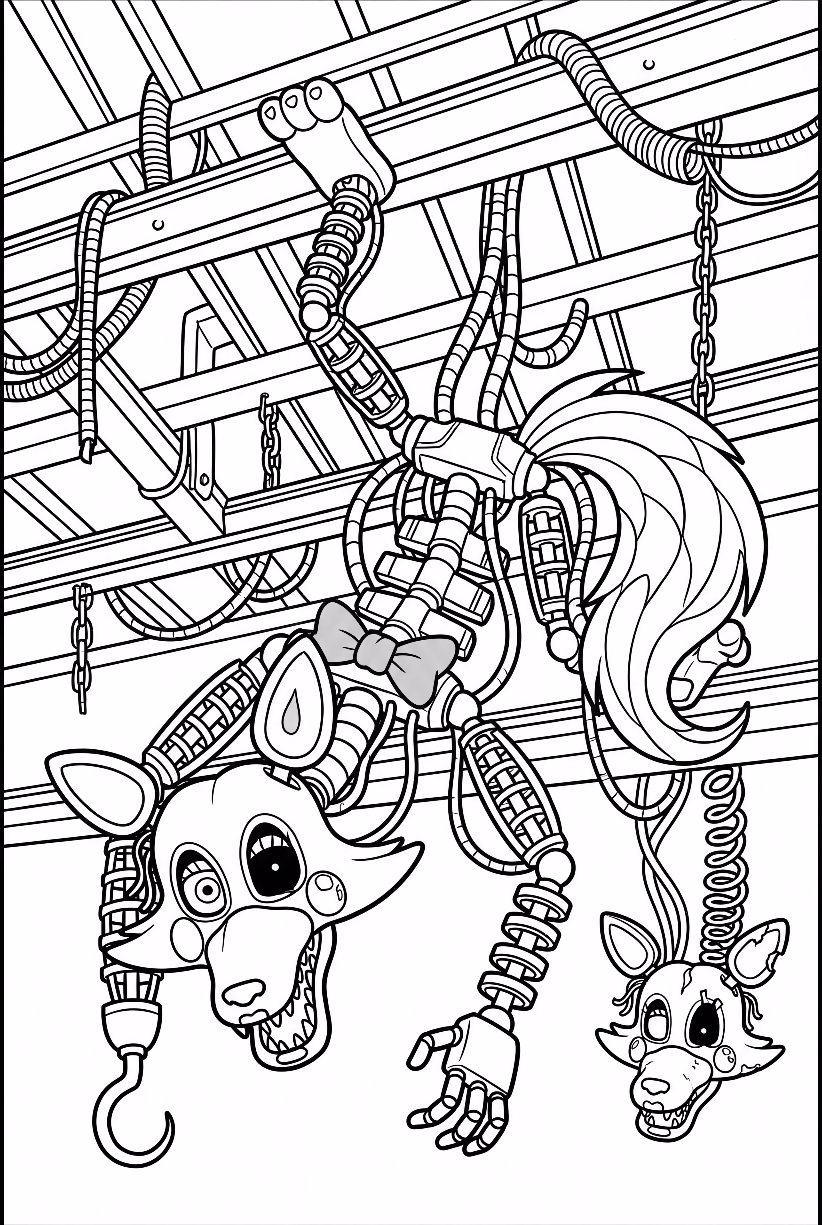 Mangle FNAF Pendurado no Teto