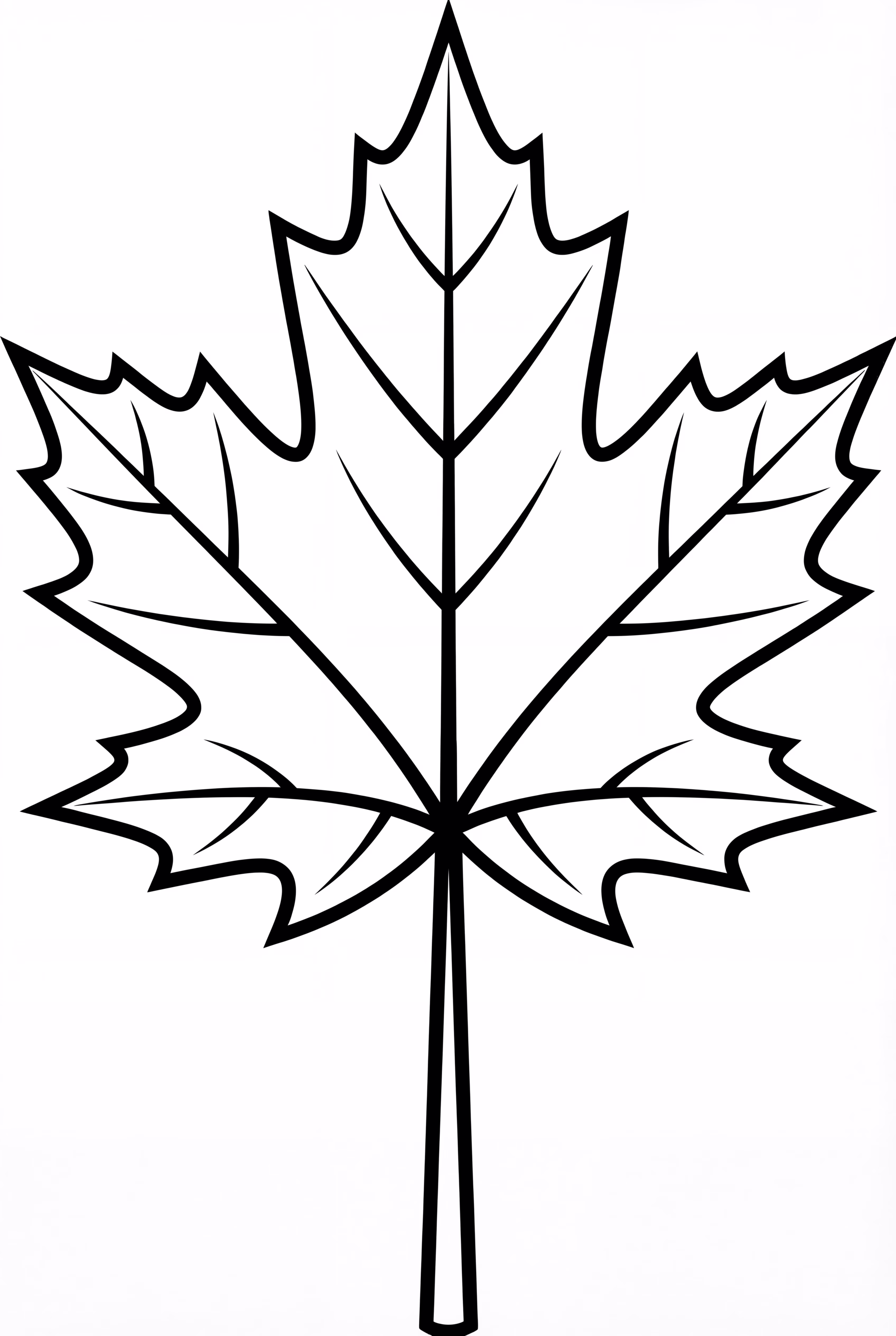 질감이 있는 단풍잎