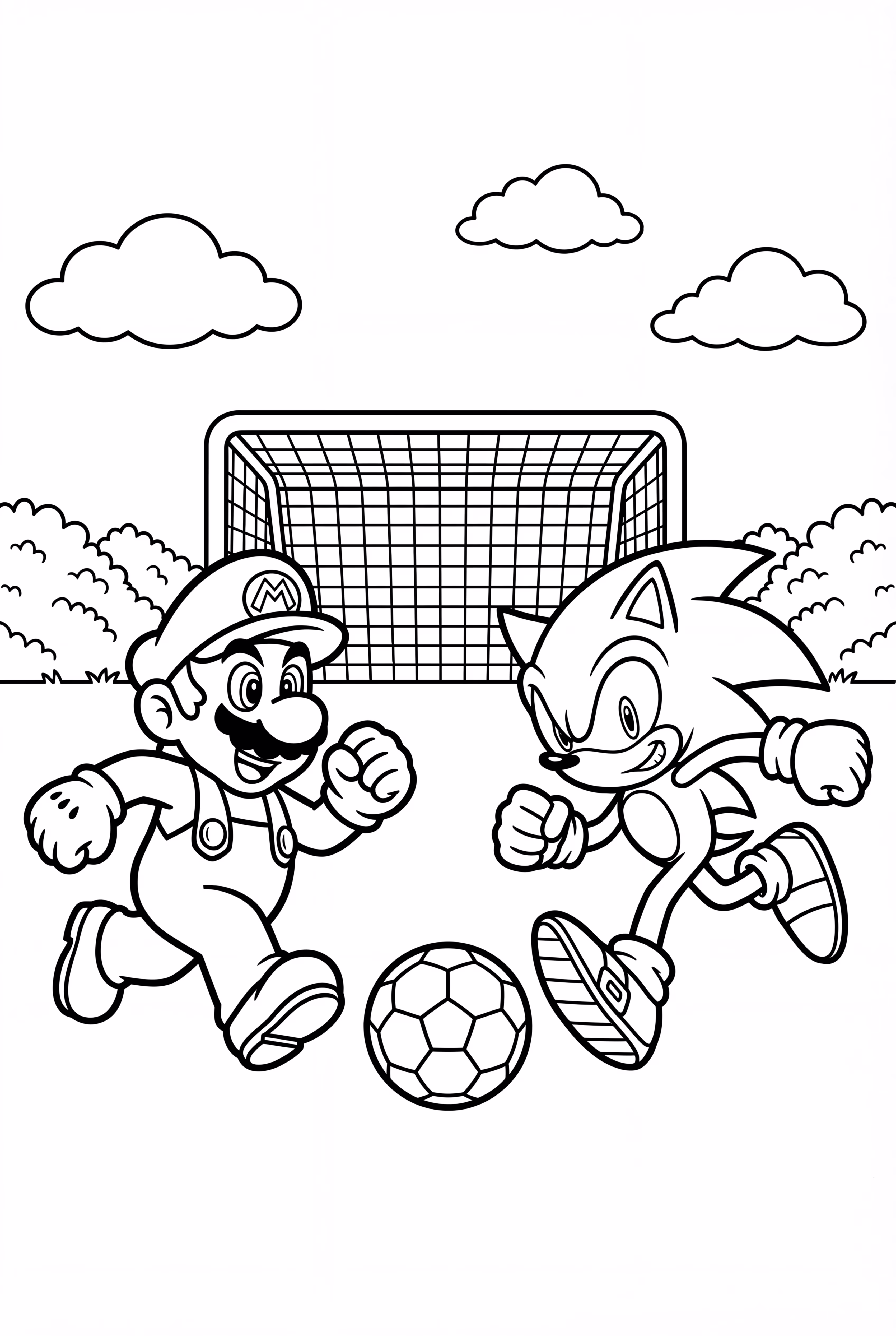 마리오와 소닉의 축구 시합