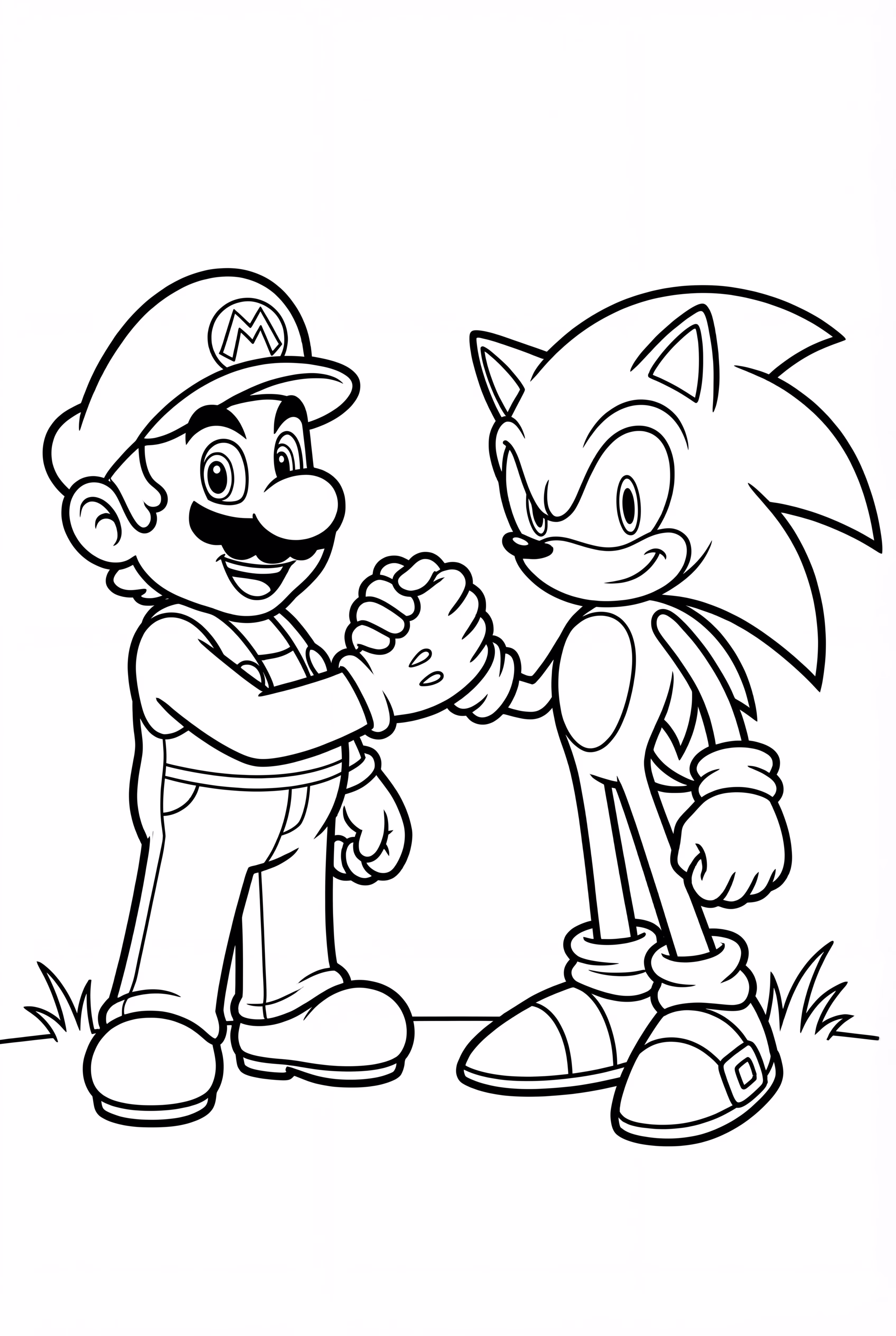 マリオとソニックの握手