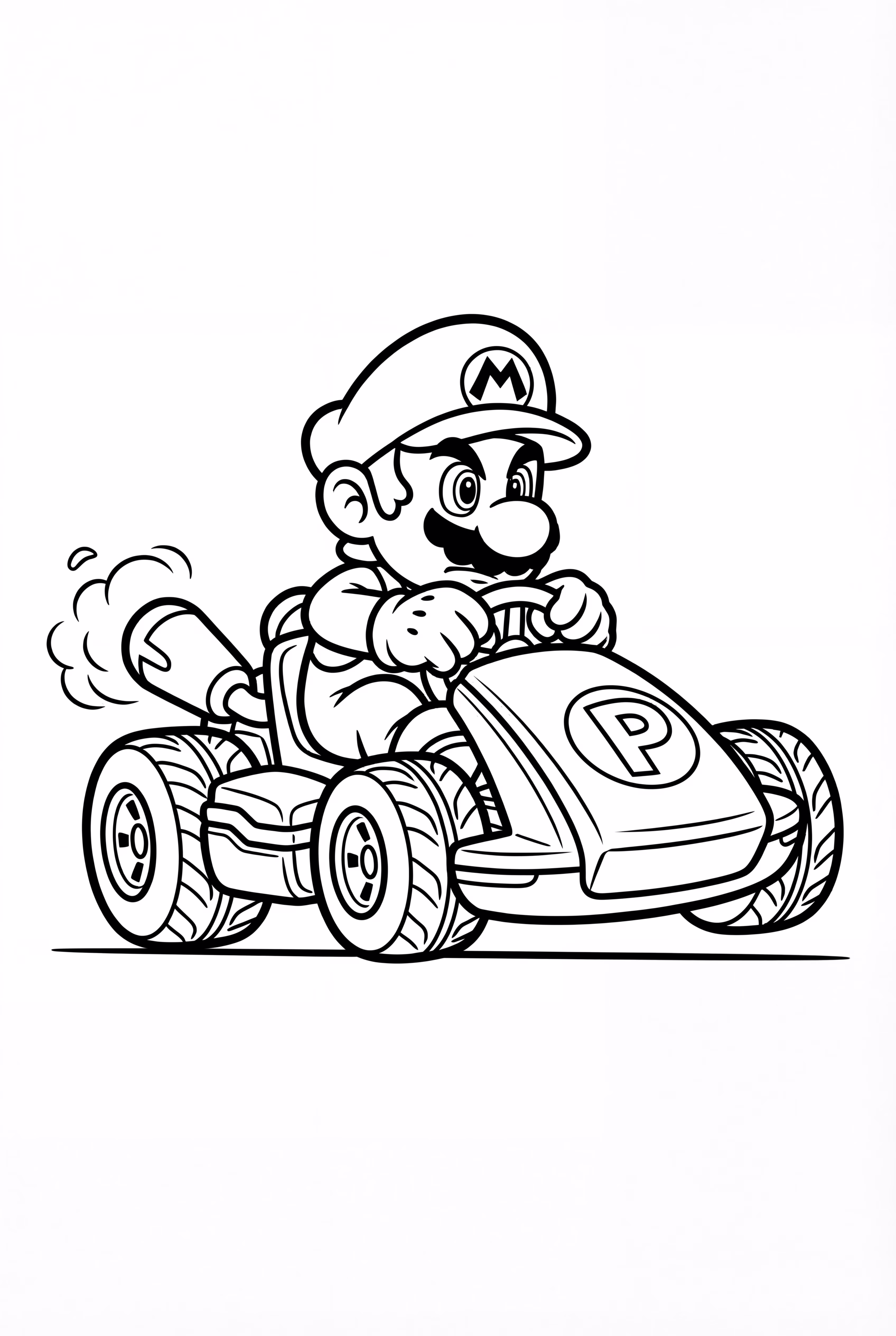 マリオカートのマリオの運転